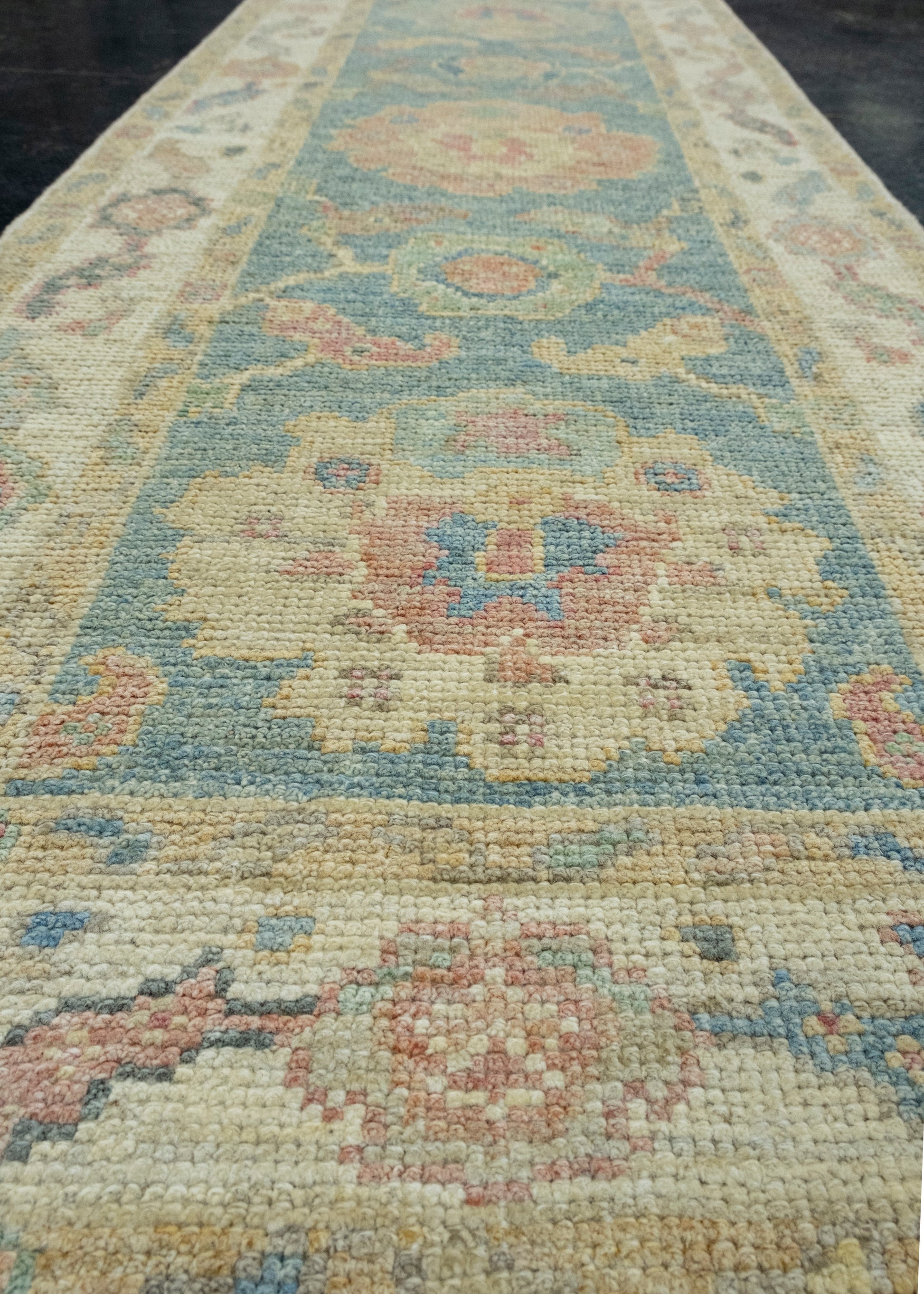 Turkish Oushak Runner Rug 2'3" x 5'11" #17529