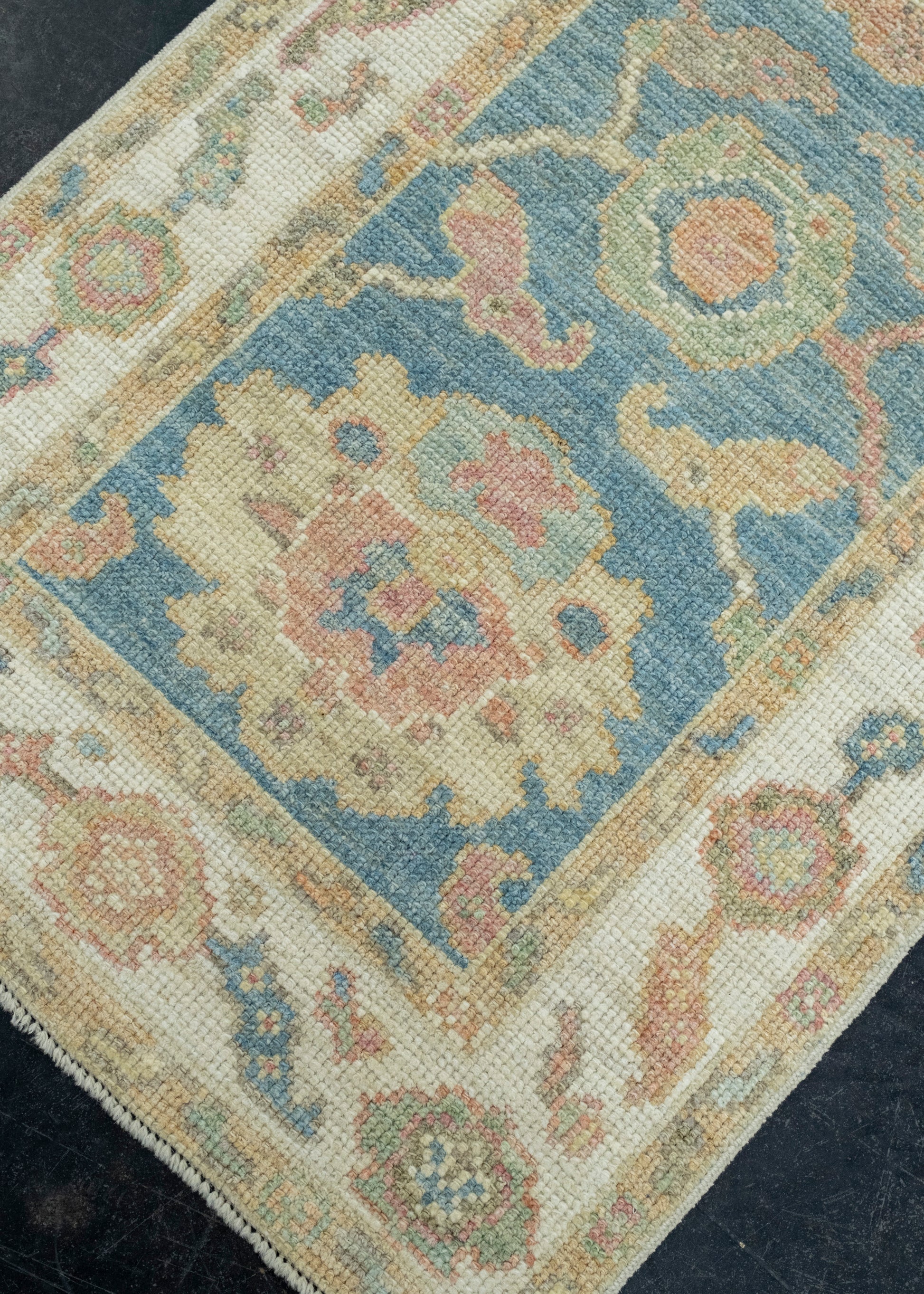 Turkish Oushak Runner Rug 2'3" x 5'9" #17255
