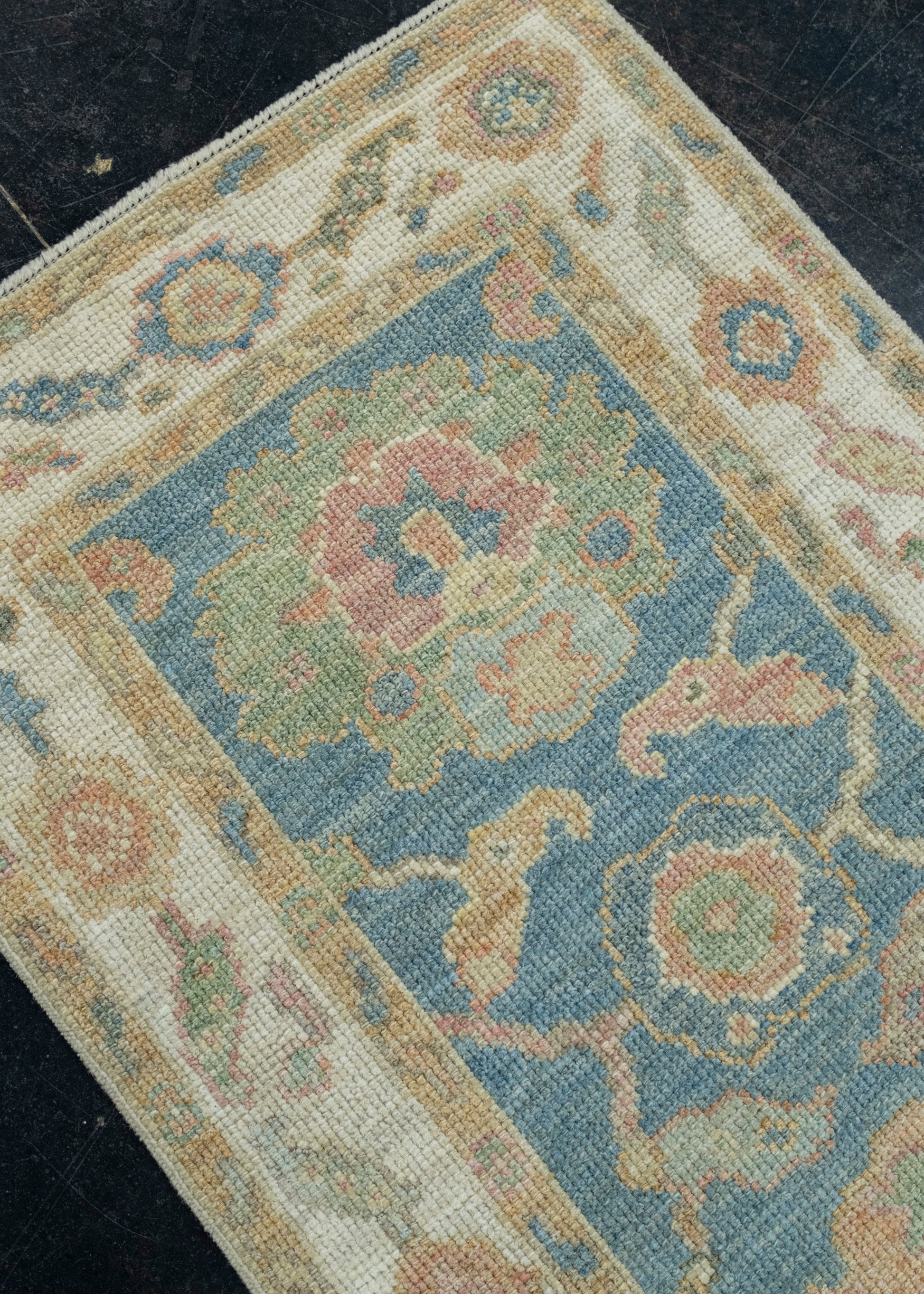 Turkish Oushak Runner Rug 2'3" x 5'9" #17255