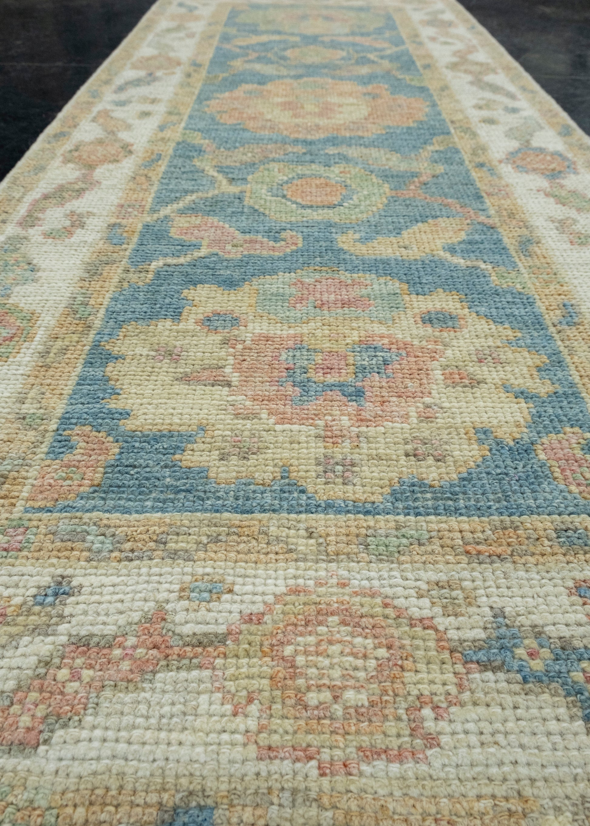 Turkish Oushak Runner Rug 2'3" x 5'9" #17255