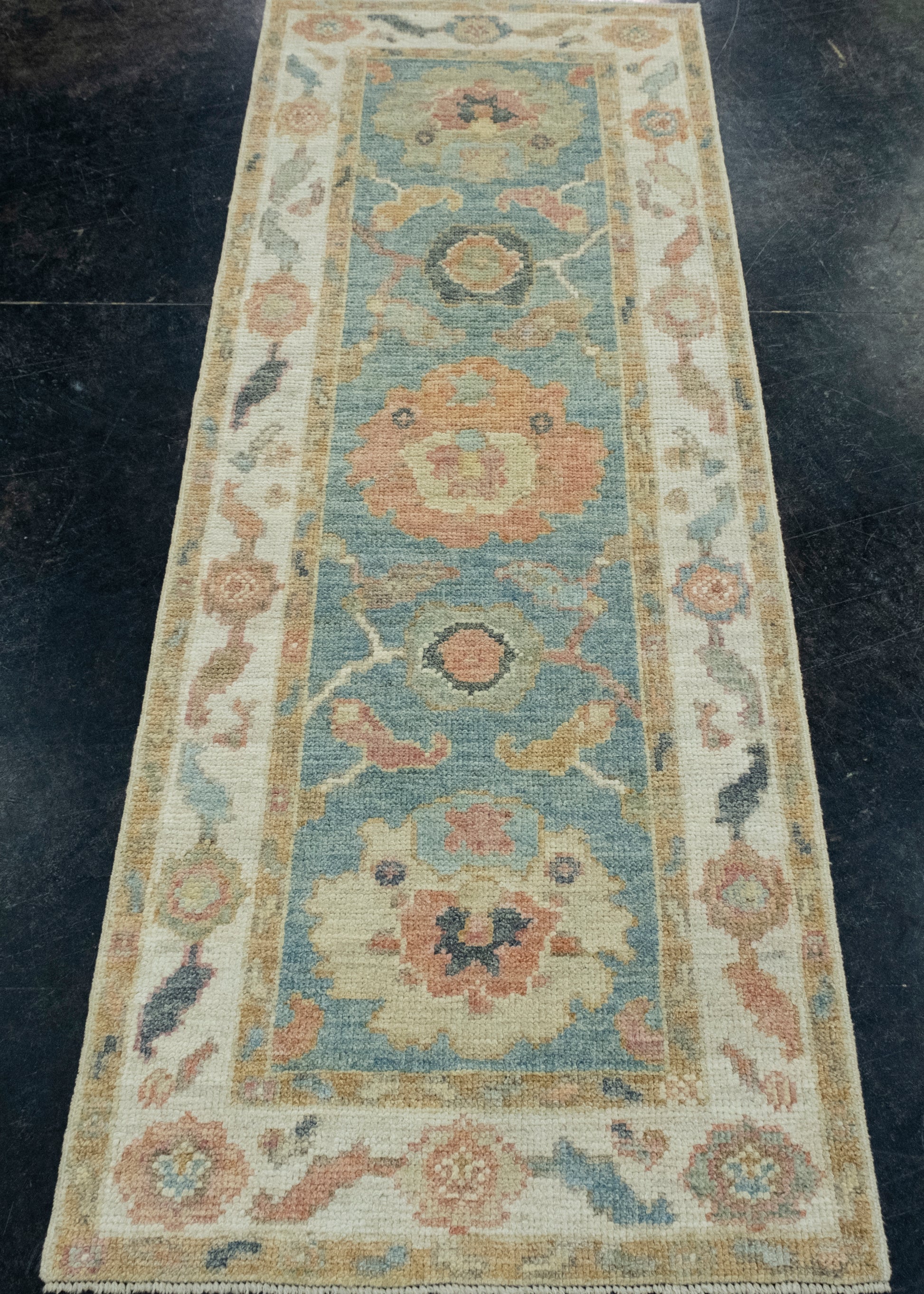 Turkish Oushak Runner Rug 2'3" x 6'2" #17505