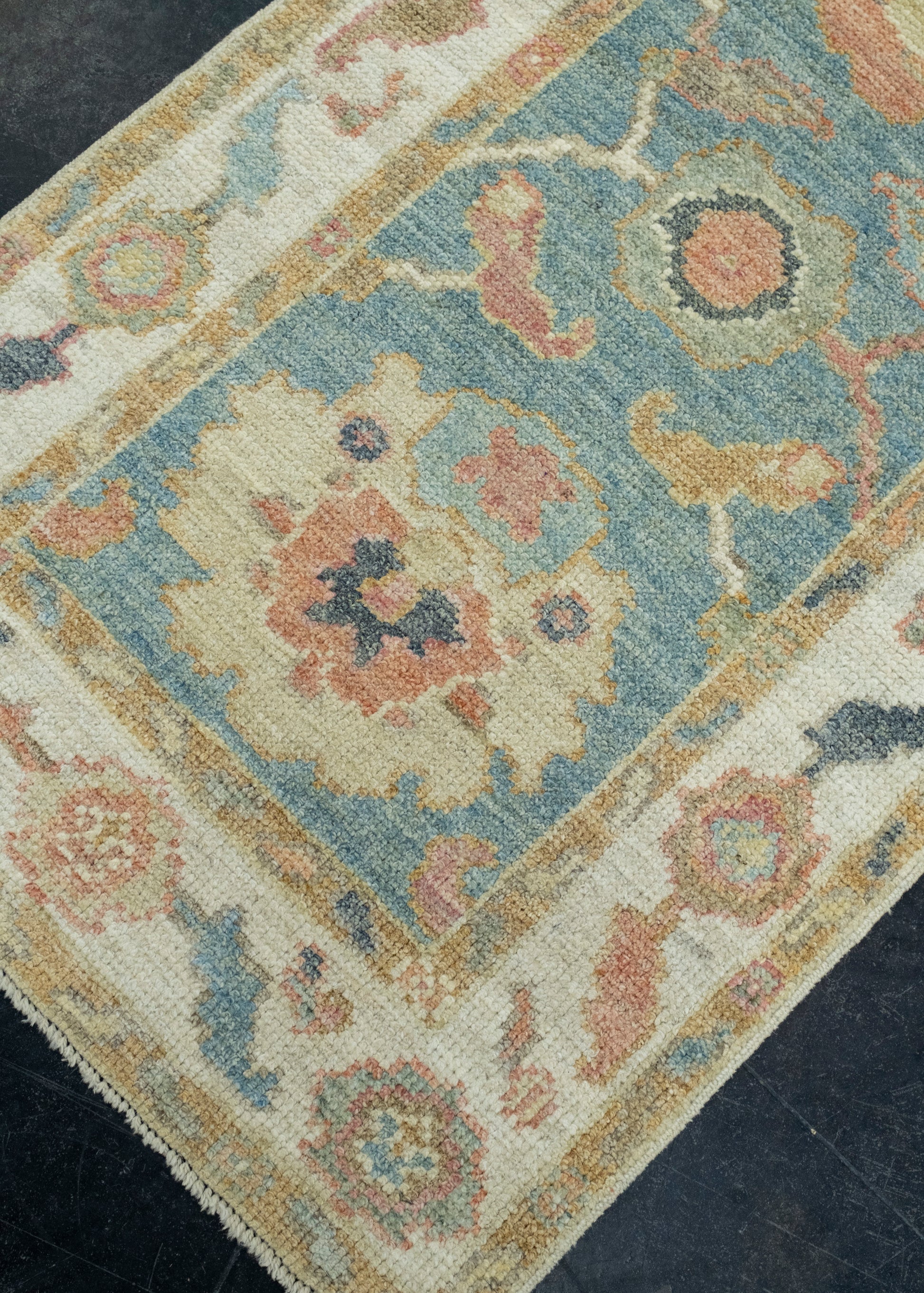 Turkish Oushak Runner Rug 2'3" x 6'2" #17505