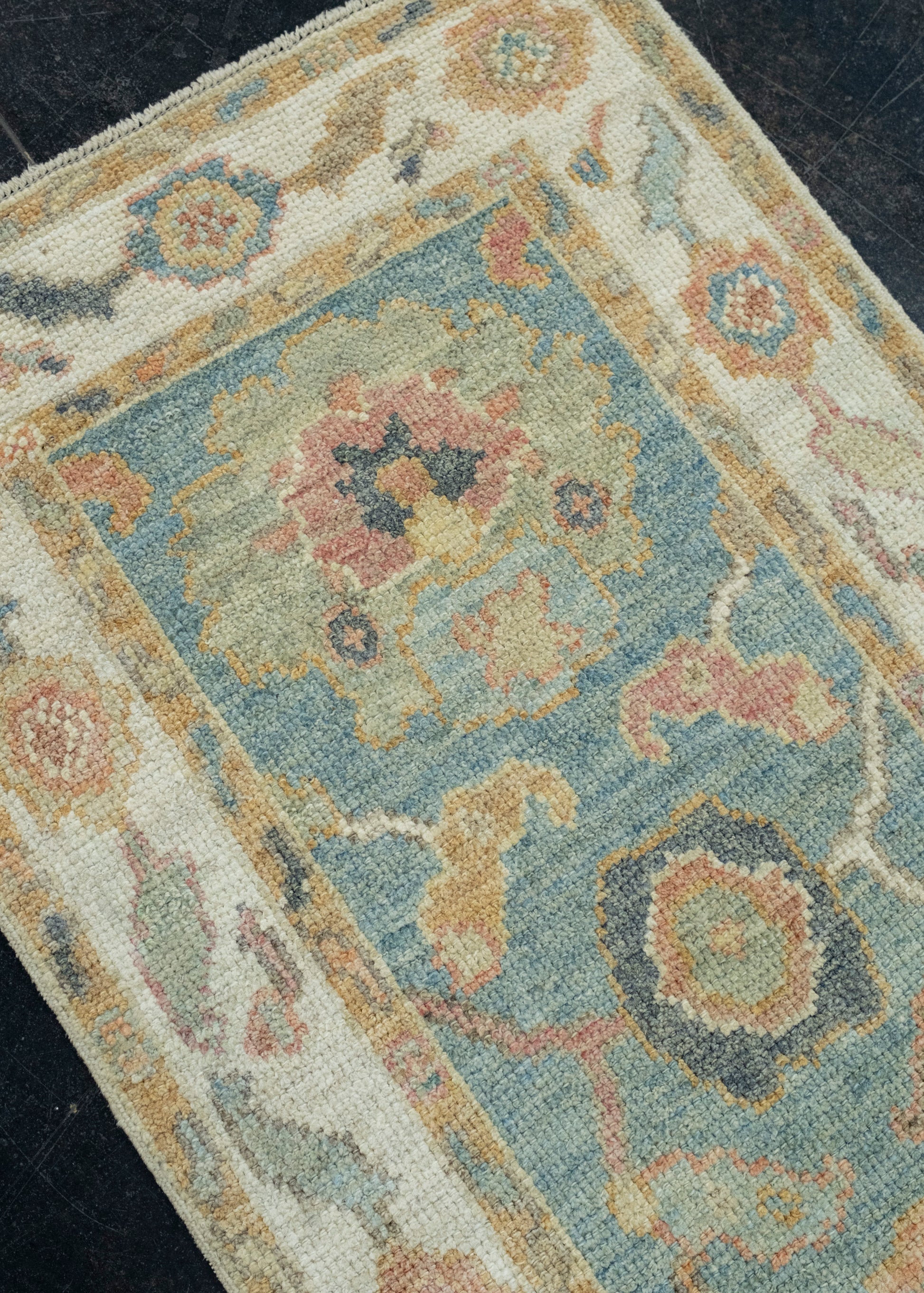 Turkish Oushak Runner Rug 2'3" x 6'2" #17505