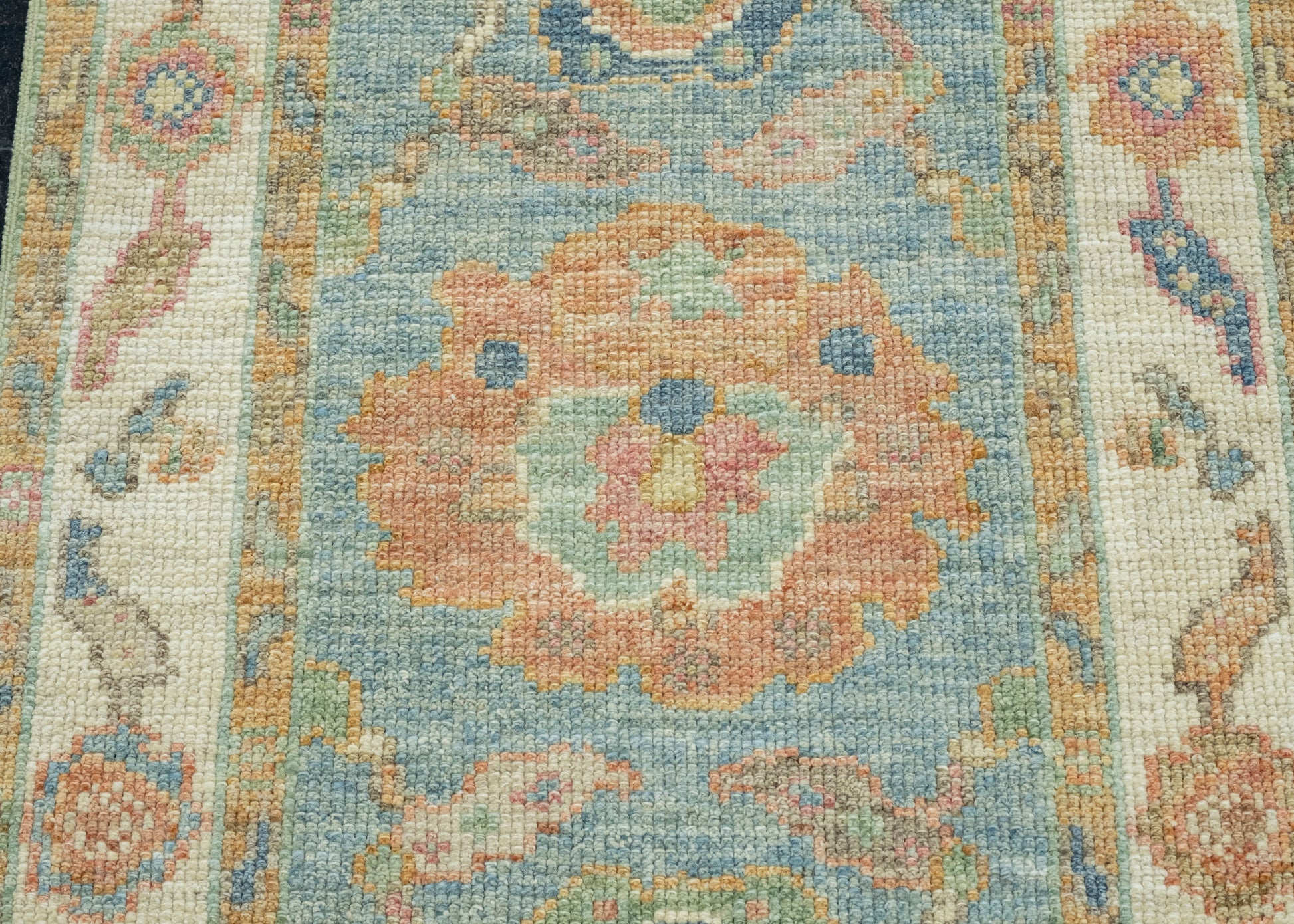 Turkish Oushak Runner Rug 2'3" x 5'11" #17231