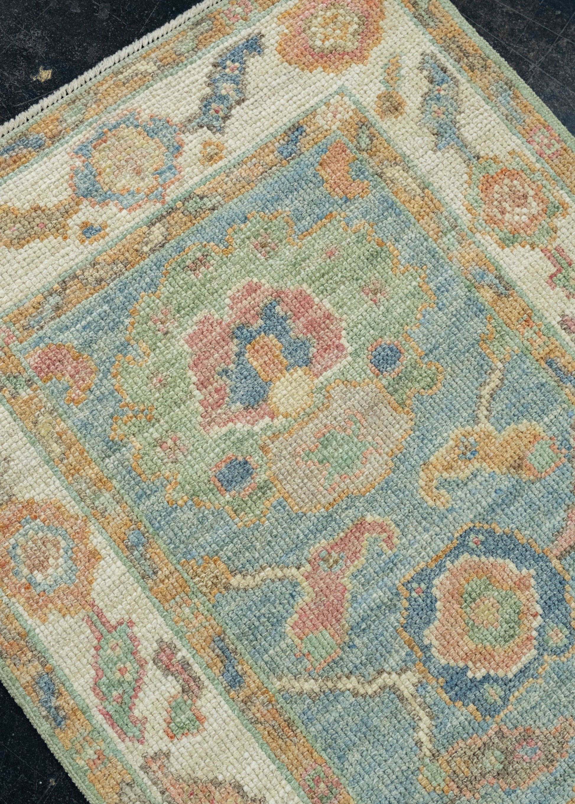 Turkish Oushak Runner Rug 2'3" x 5'11" #17231