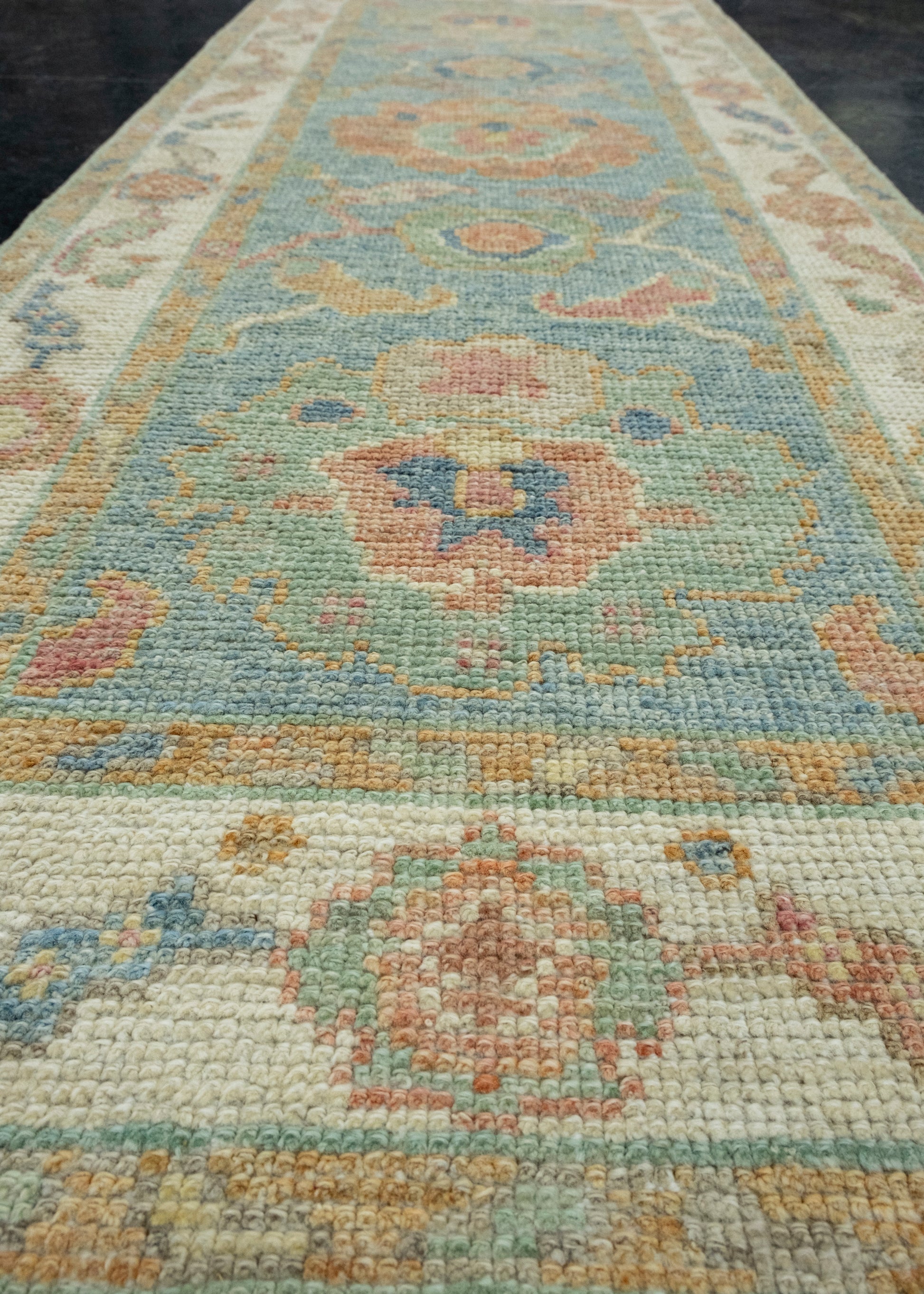 Turkish Oushak Runner Rug 2'3" x 5'11" #17231