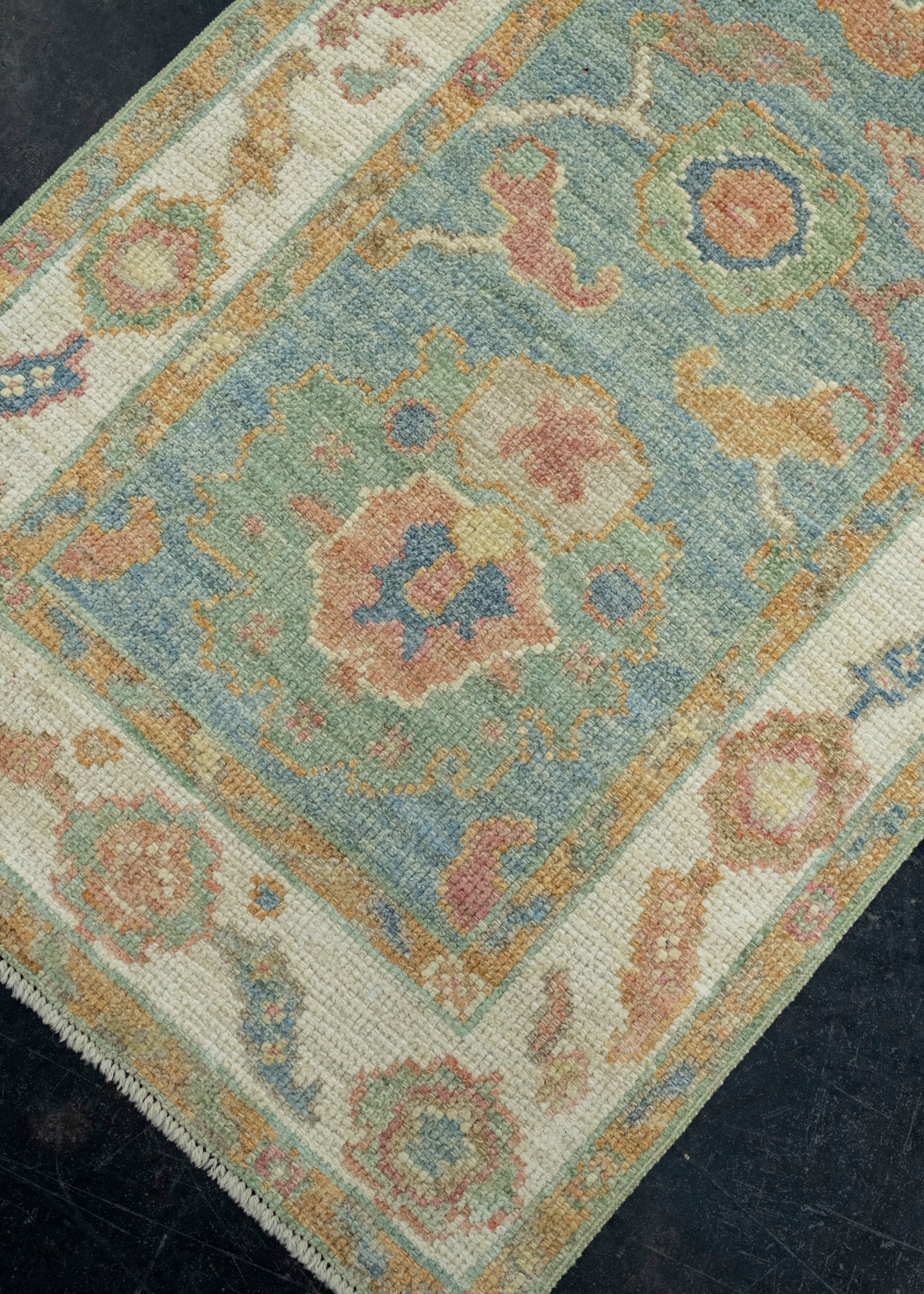 Turkish Oushak Runner Rug 2'3" x 5'11" #17506