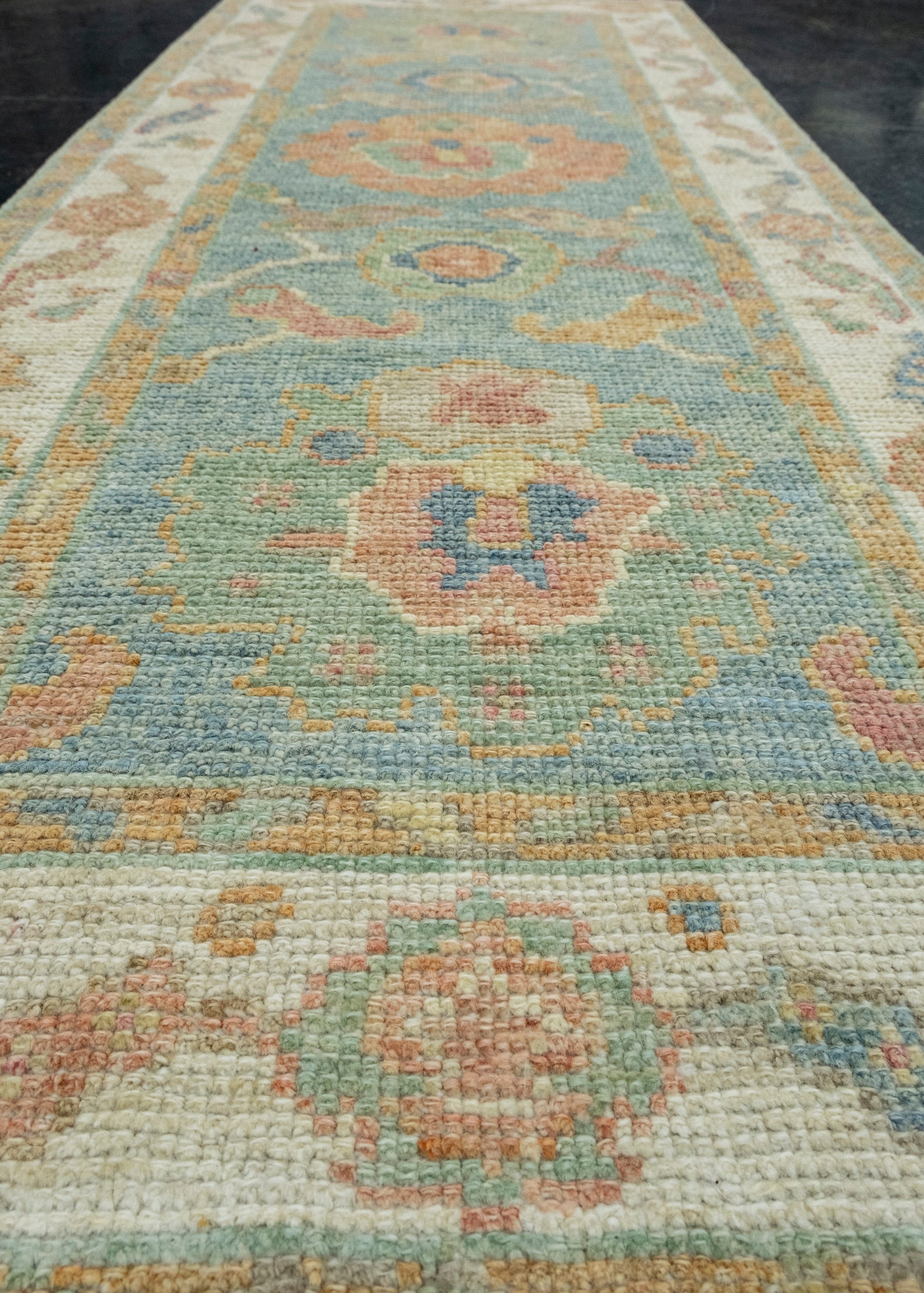 Turkish Oushak Runner Rug 2'3" x 5'11" #17506