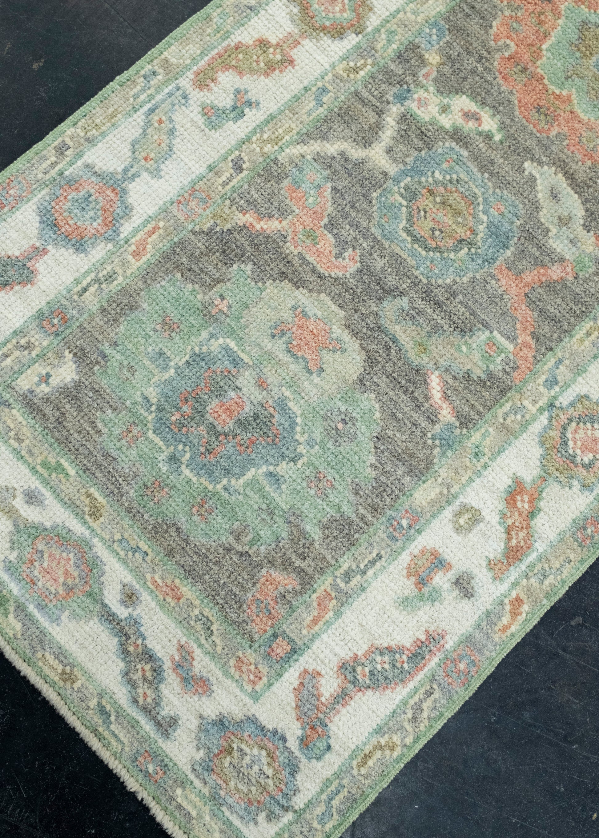 Turkish Oushak Runner Rug 2'4" x 7'10" #17549