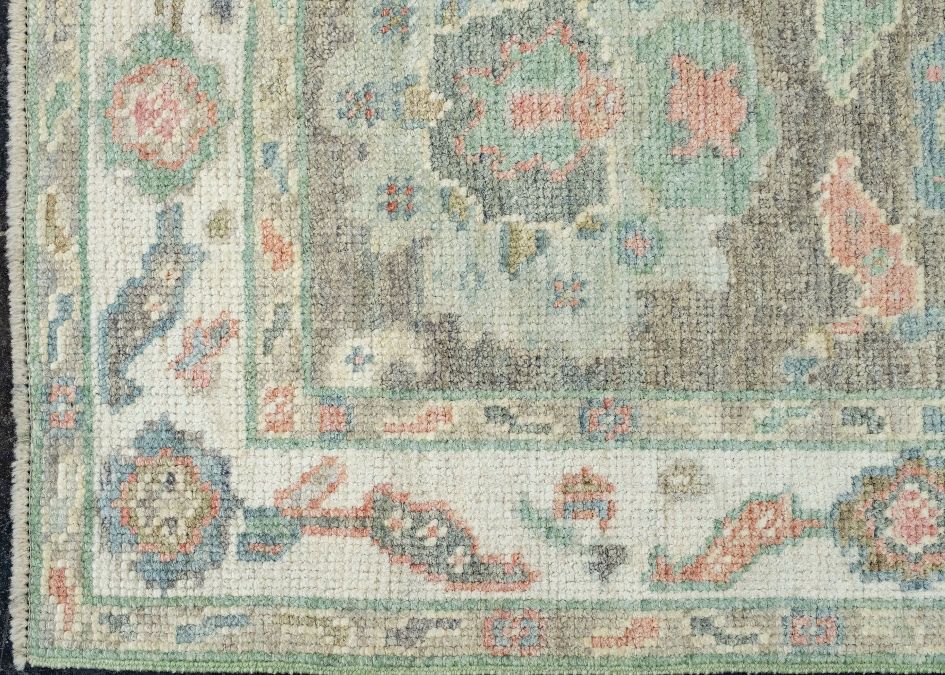Turkish Oushak Runner Rug 2'4" x 7'10" #17549