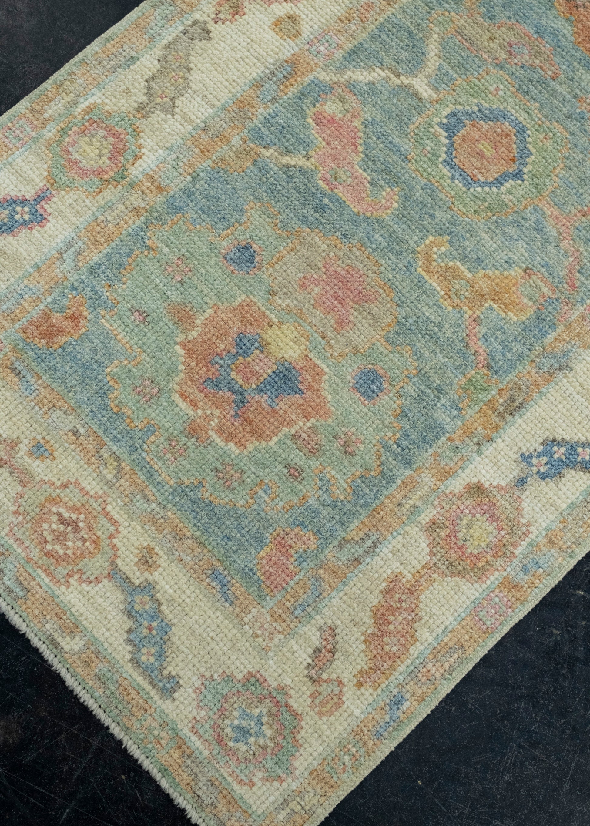 Turkish Oushak Runner Rug 2'3" x 5'8" #17258