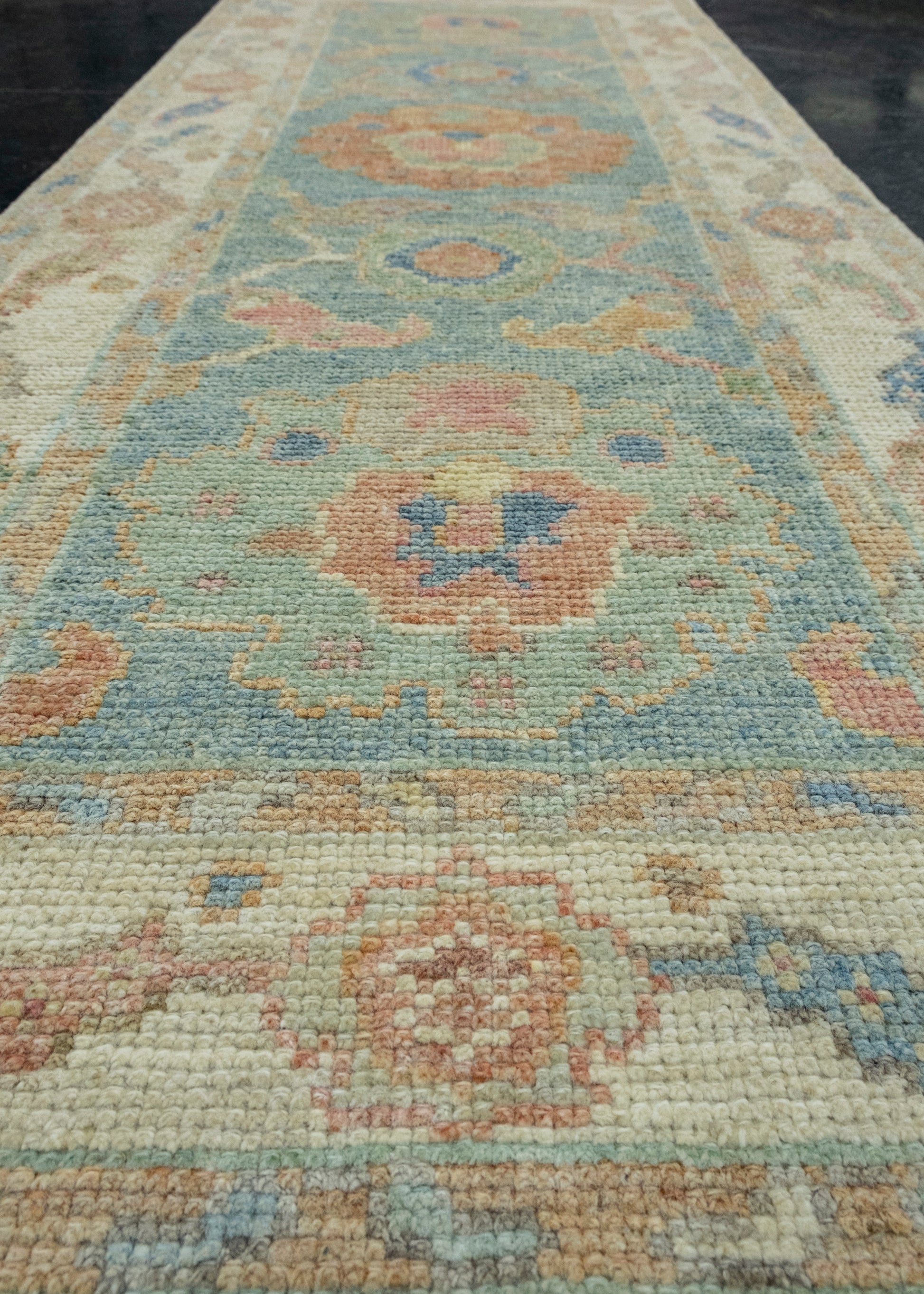 Turkish Oushak Runner Rug 2'3" x 5'8" #17258