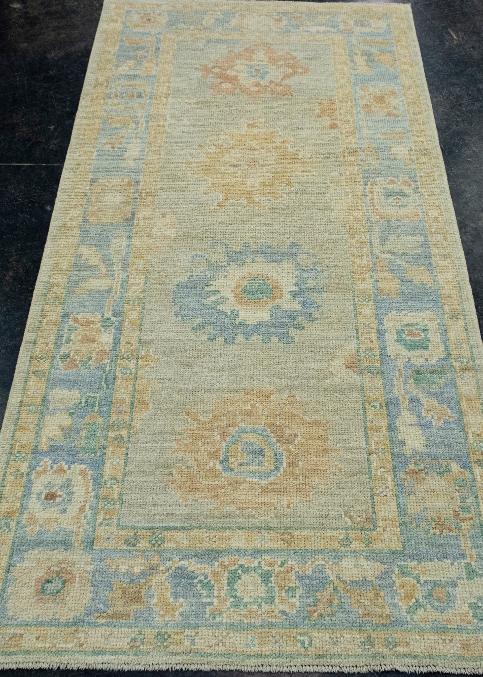 Turkish Oushak Runner Rug 3' x 6'2" #17363