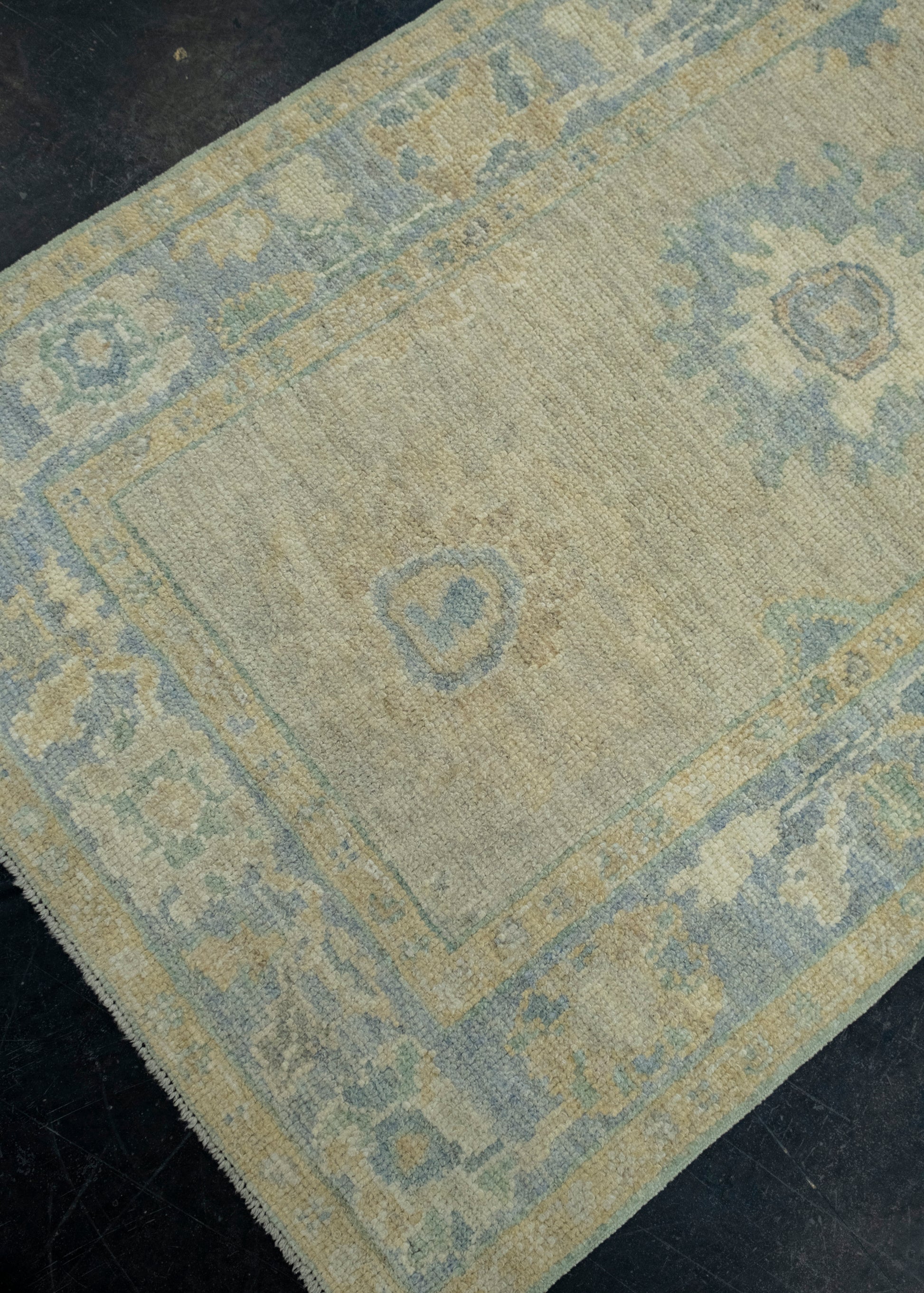 Turkish Oushak Runner Rug 3' x 6'9" #17303