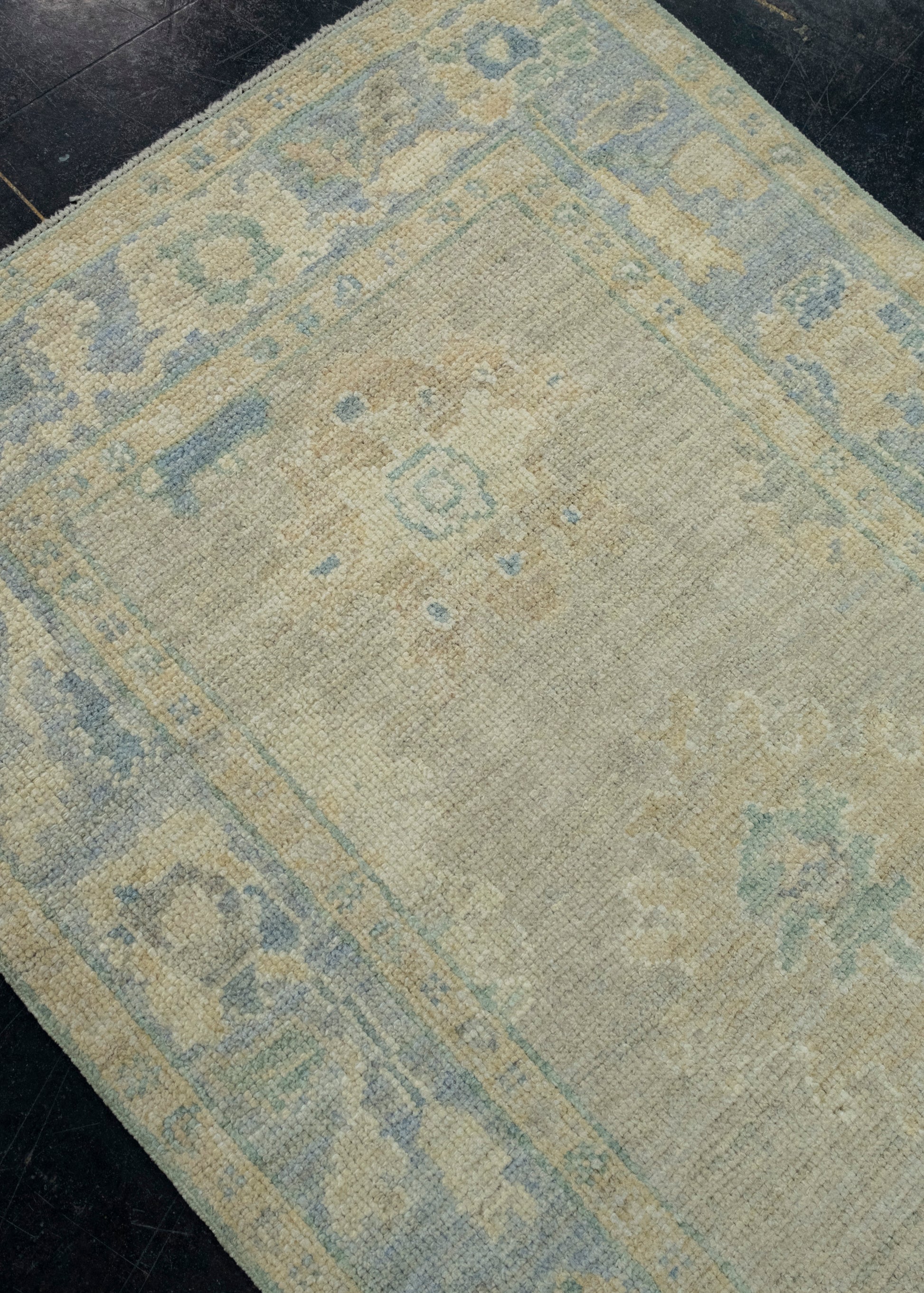 Turkish Oushak Runner Rug 3' x 6'9" #17303