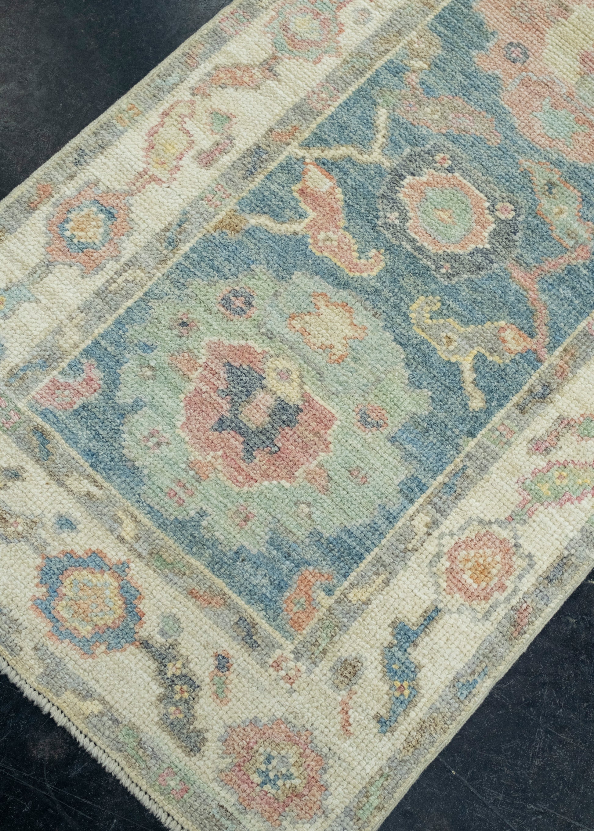 Turkish Oushak Runner Rug 2'3" x 5'10" #17262