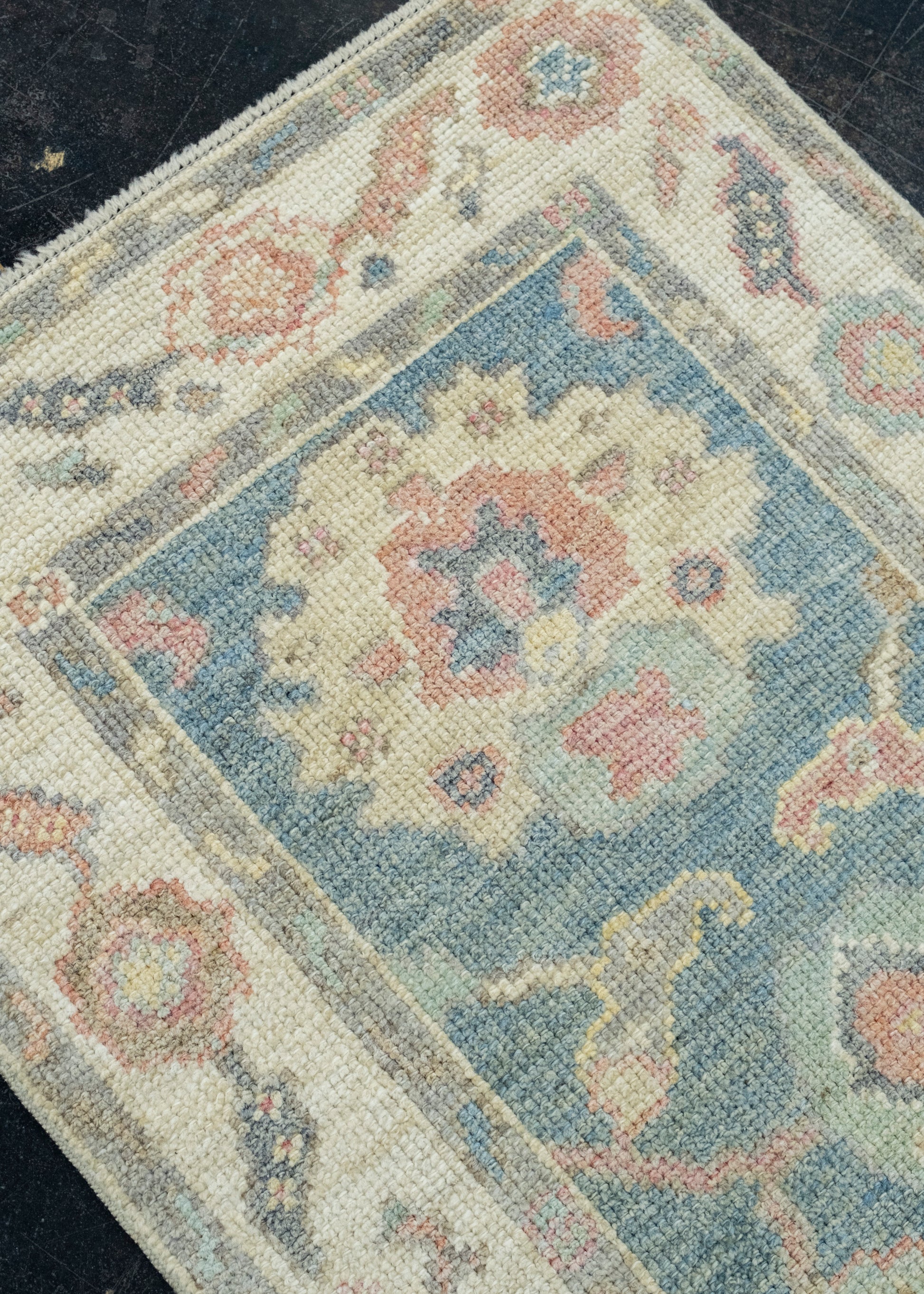 Turkish Oushak Runner Rug 2'3" x 5'10" #17262