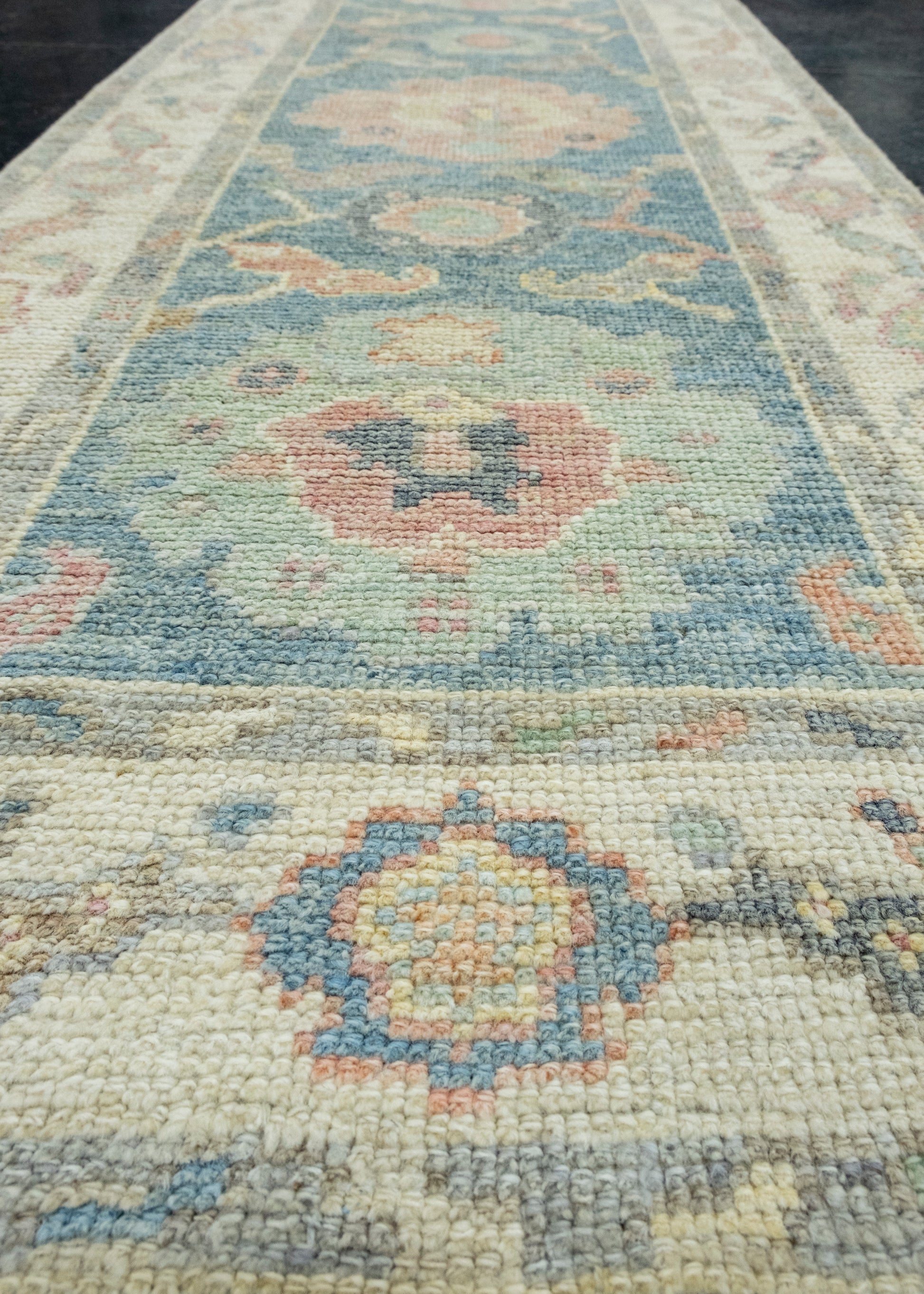Turkish Oushak Runner Rug 2'3" x 5'10" #17262