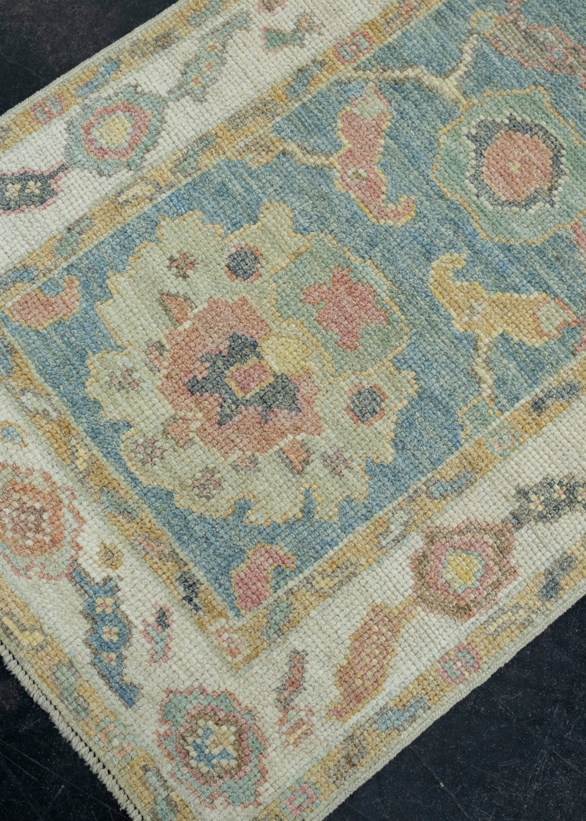 Turkish Oushak Runner Rug 2'1" x 5'11" #17277
