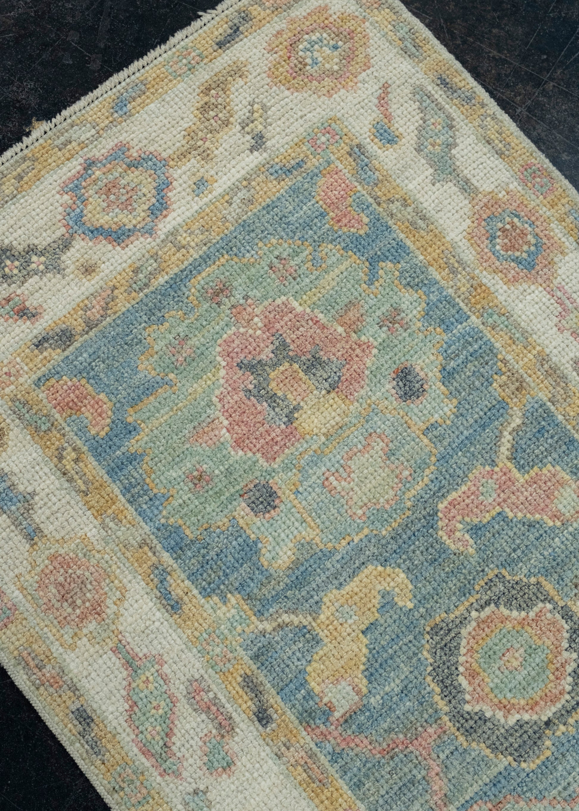Turkish Oushak Runner Rug 2'1" x 5'11" #17277