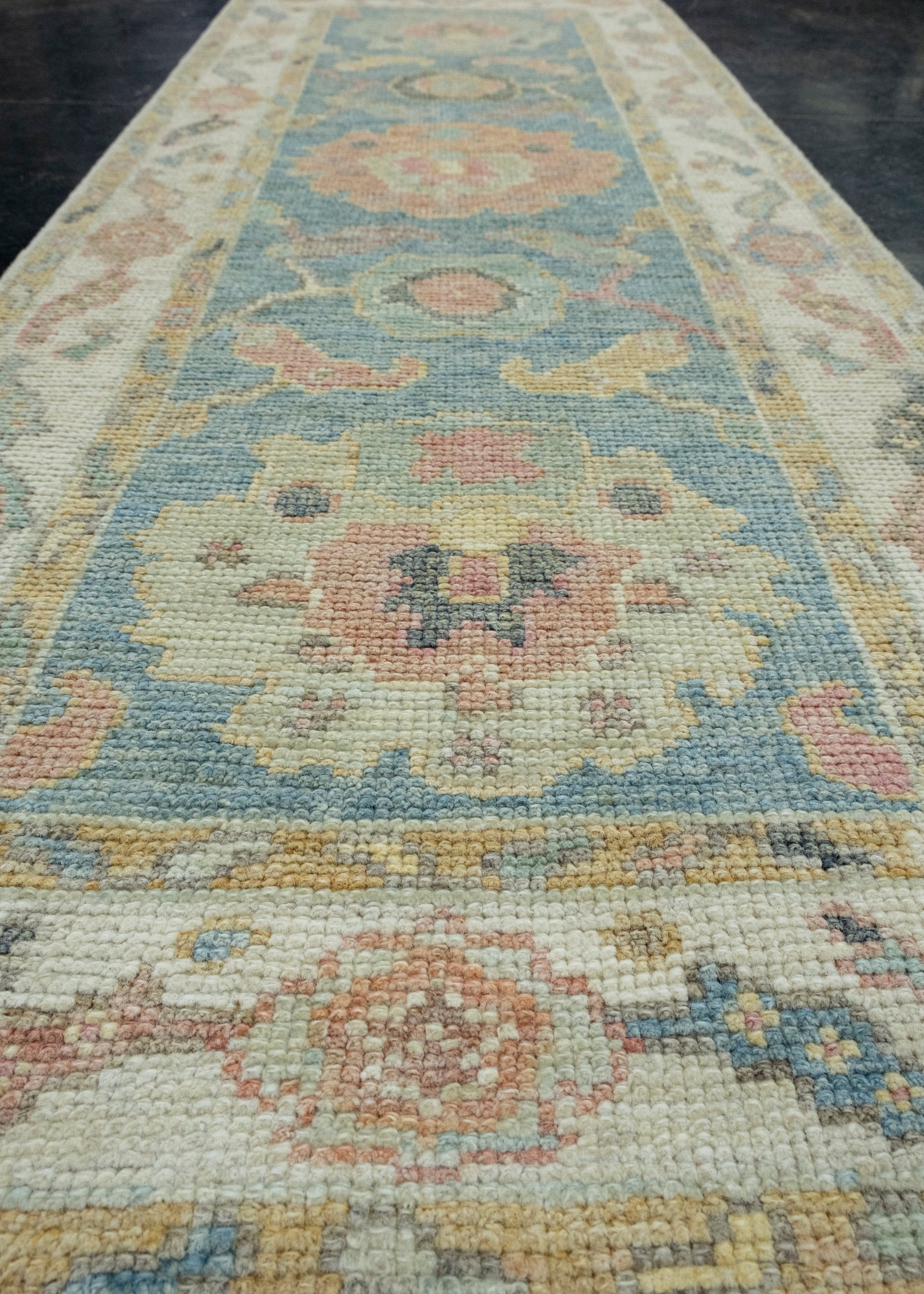 Turkish Oushak Runner Rug 2'1" x 5'11" #17277