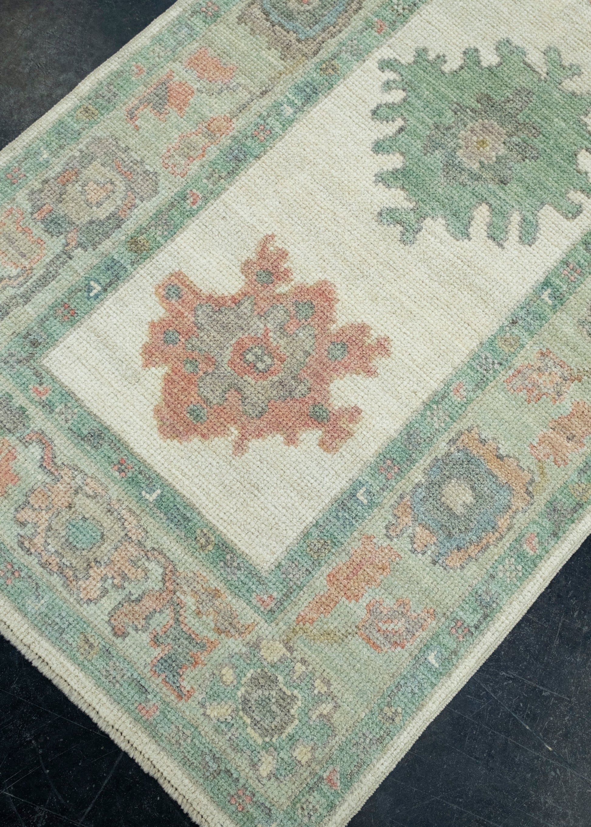 Turkish Oushak Runner Rug 2'9" x 6'8" #17545