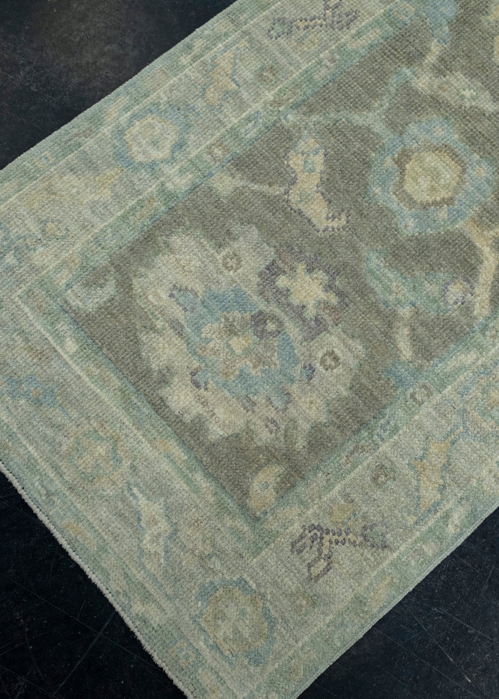 Turkish Oushak Runner Rug 2'6" x 6'7" #17546