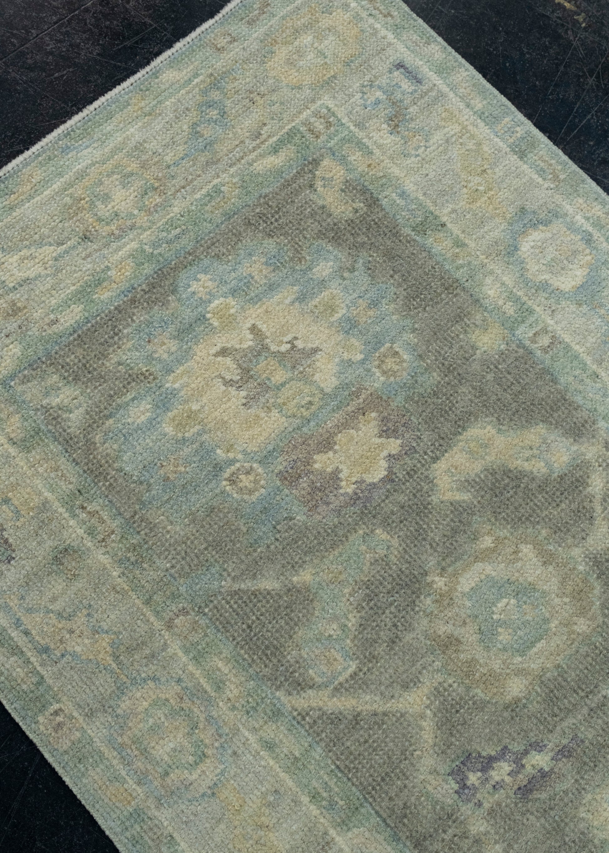 Turkish Oushak Runner Rug 2'6" x 6'7" #17546