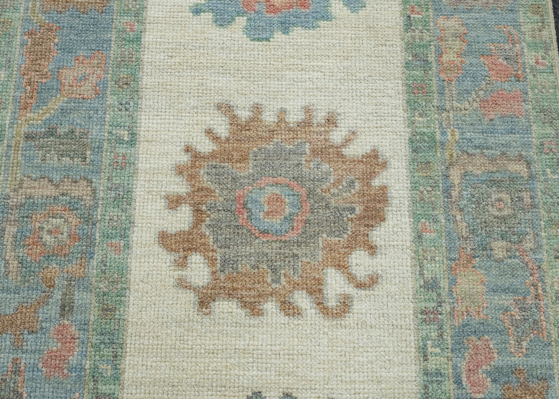 Turkish Oushak Runner Rug 2'8" x 6'6" #17486