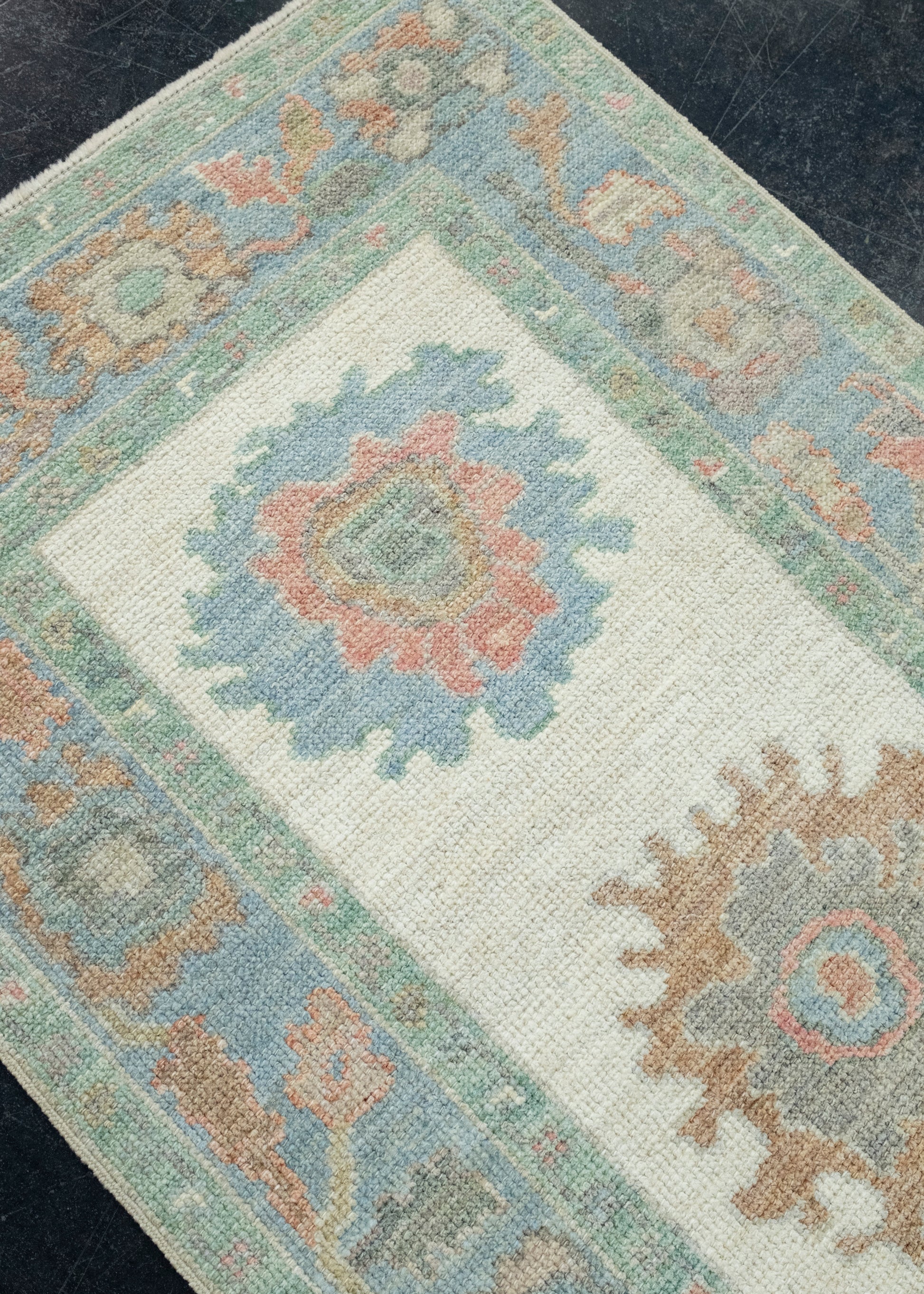 Turkish Oushak Runner Rug 2'8" x 6'6" #17486