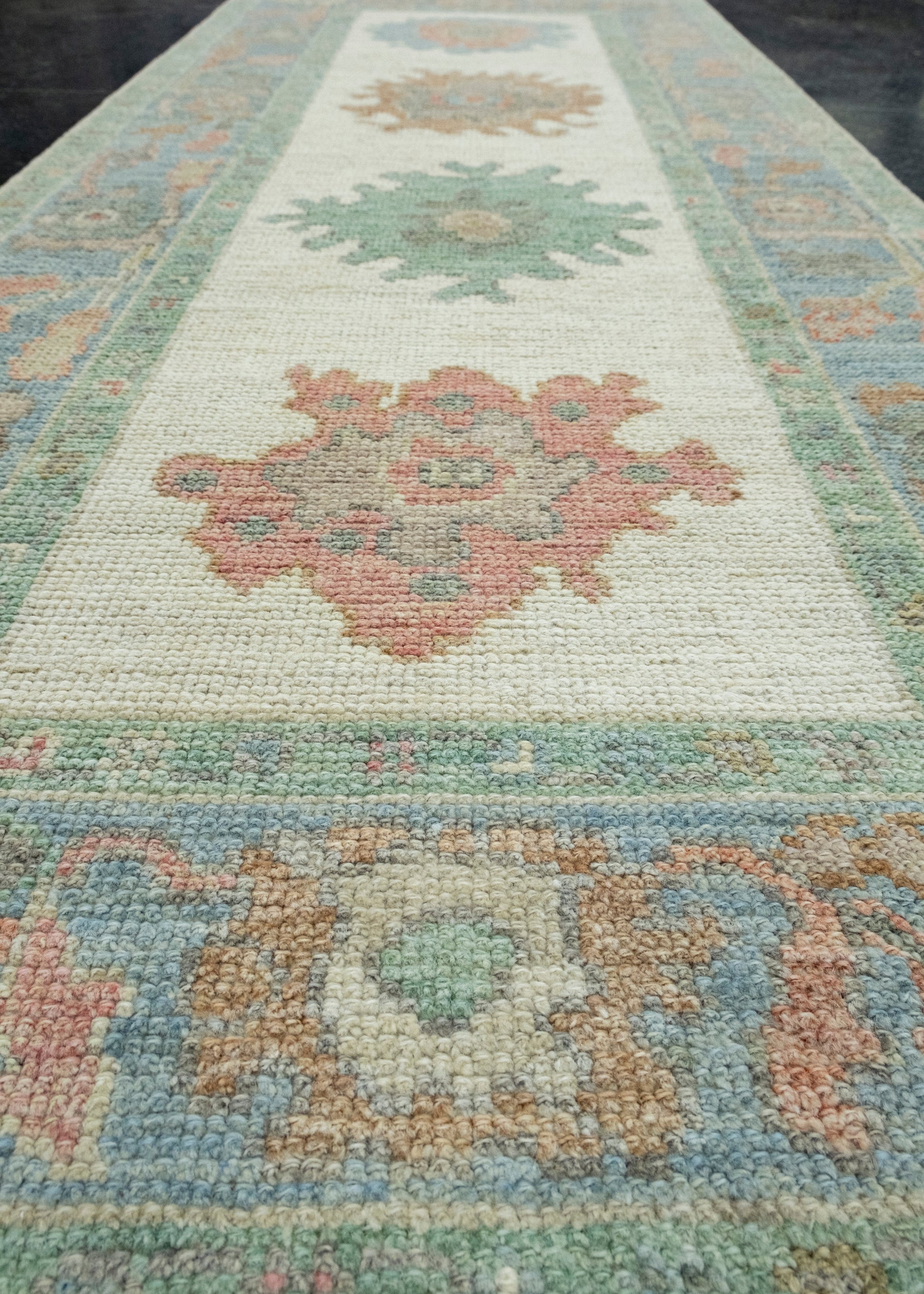 Turkish Oushak Runner Rug 2'8" x 6'6" #17486
