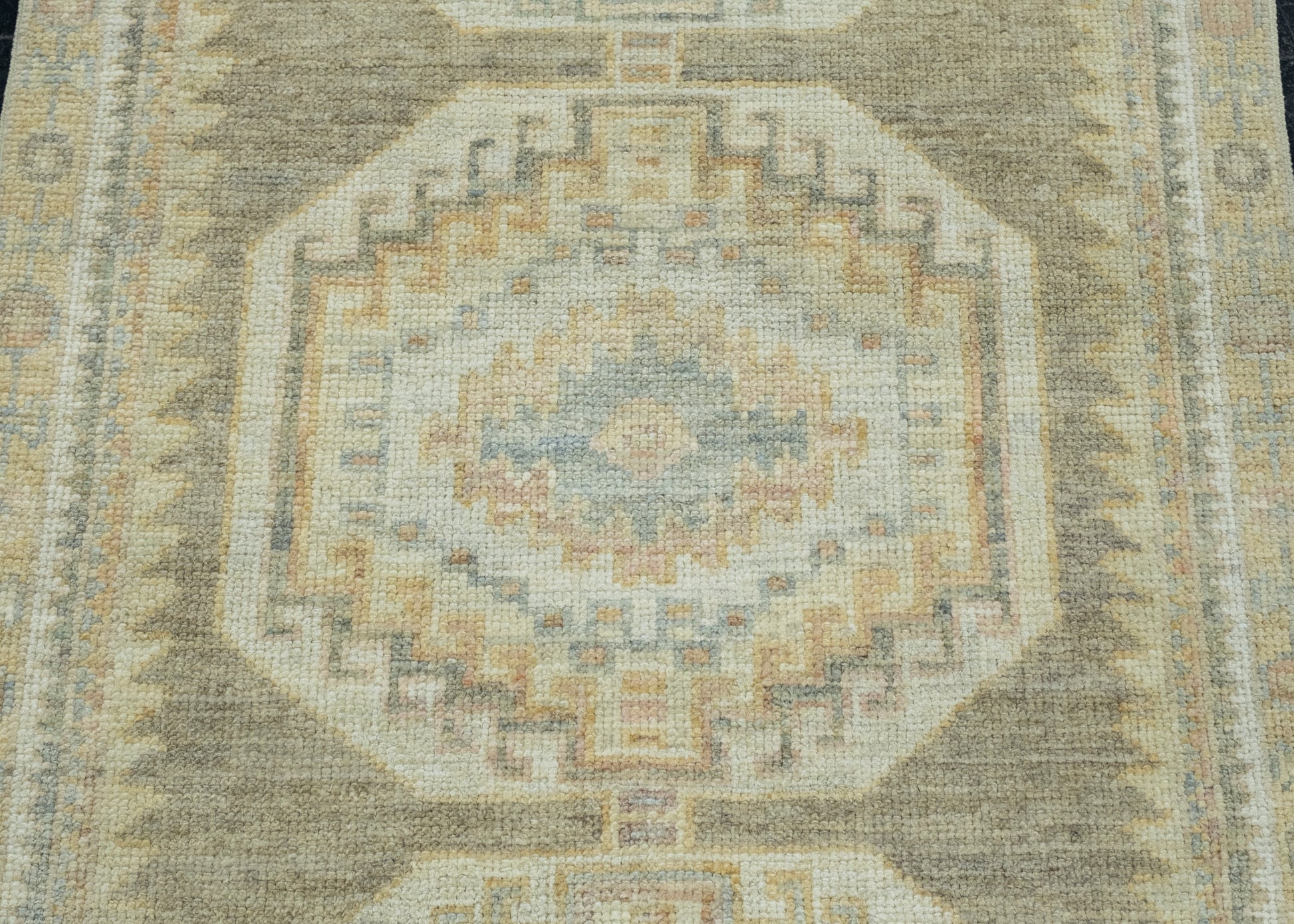 Turkish Oushak Runner Rug 2'11" x 9'11" #17488