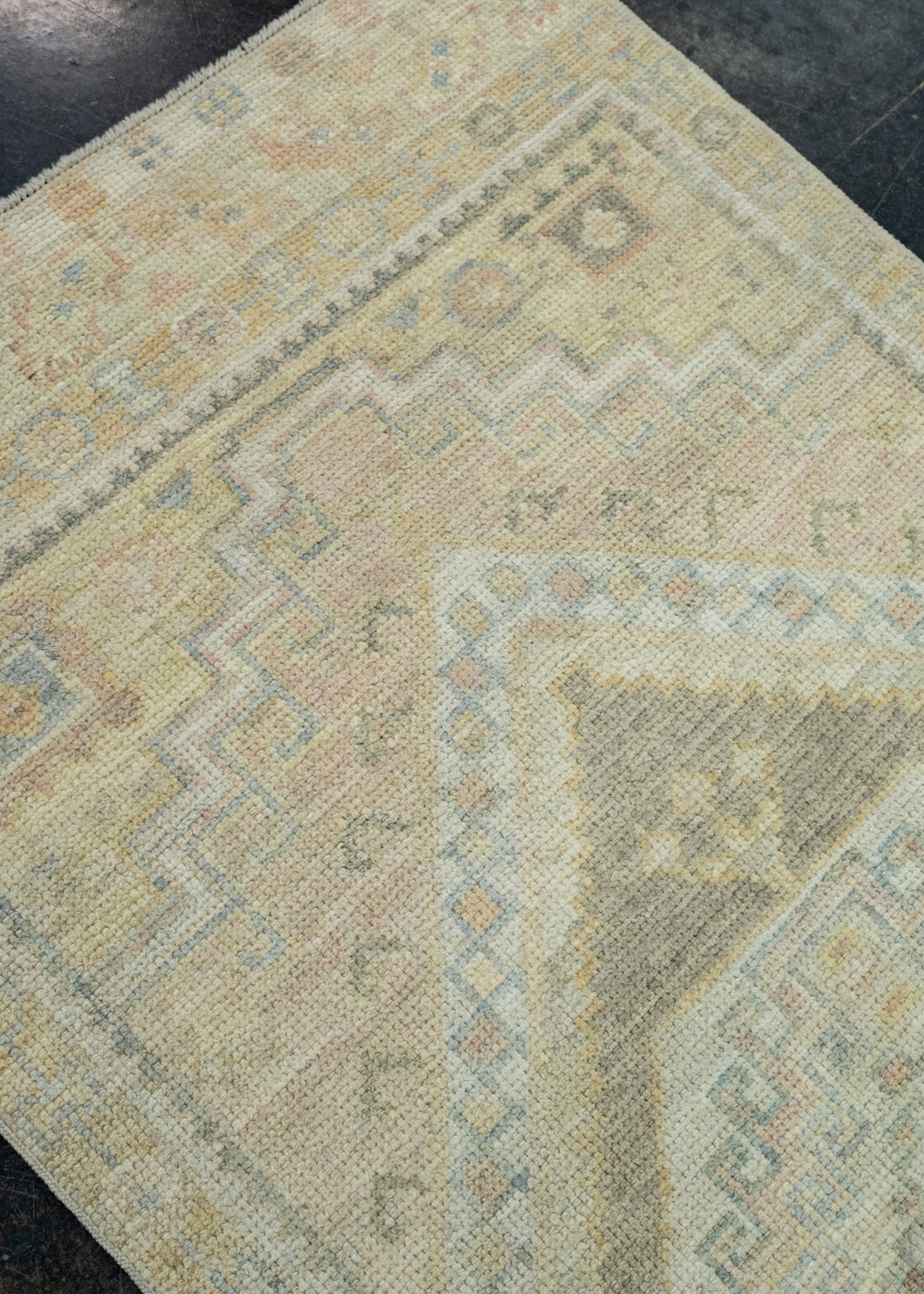 Turkish Oushak Runner Rug 2'11" x 9'11" #17488