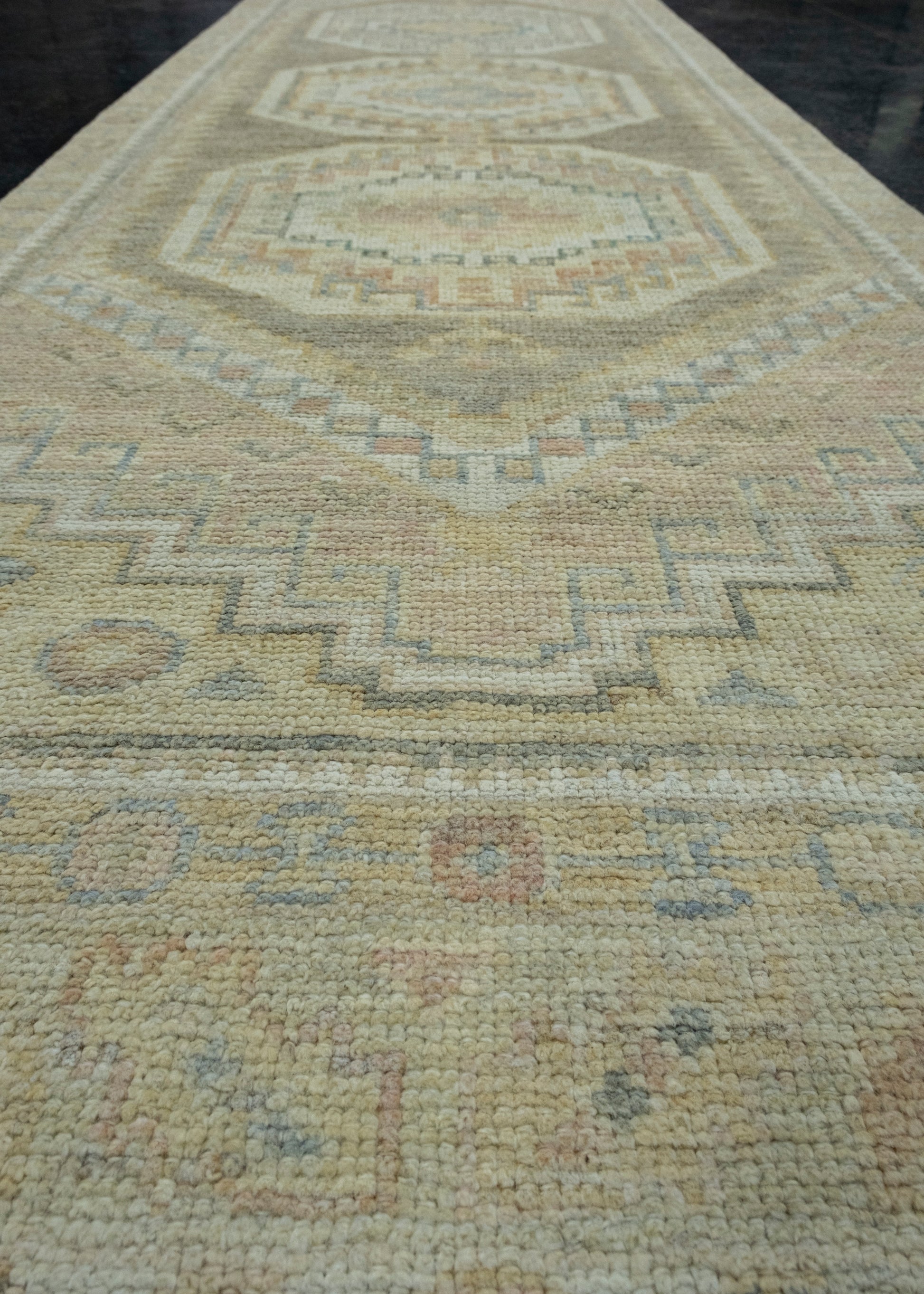 Turkish Oushak Runner Rug 2'11" x 9'11" #17488
