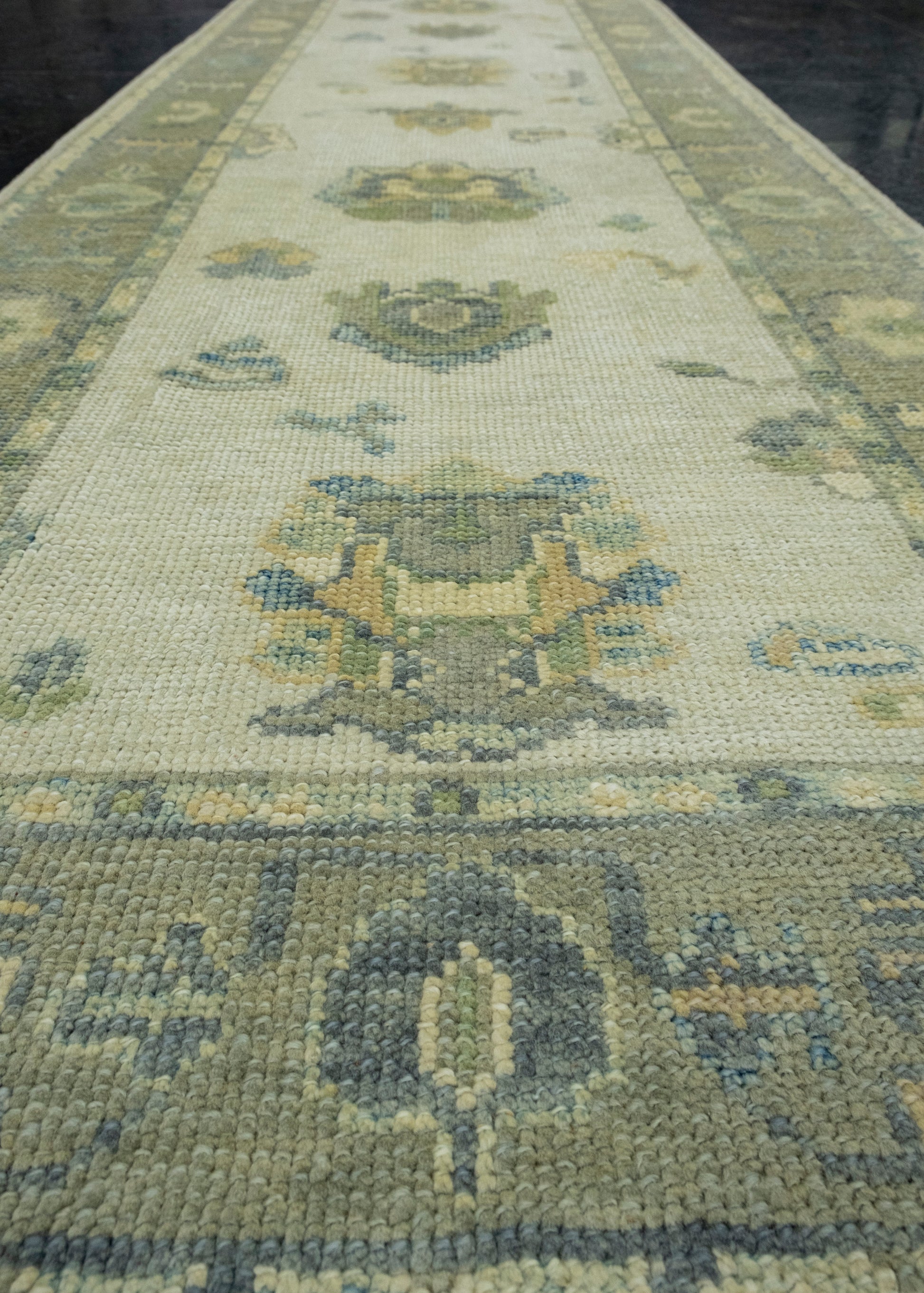 Turkish Oushak Runner Rug 2'9" x 8'4" #17550
