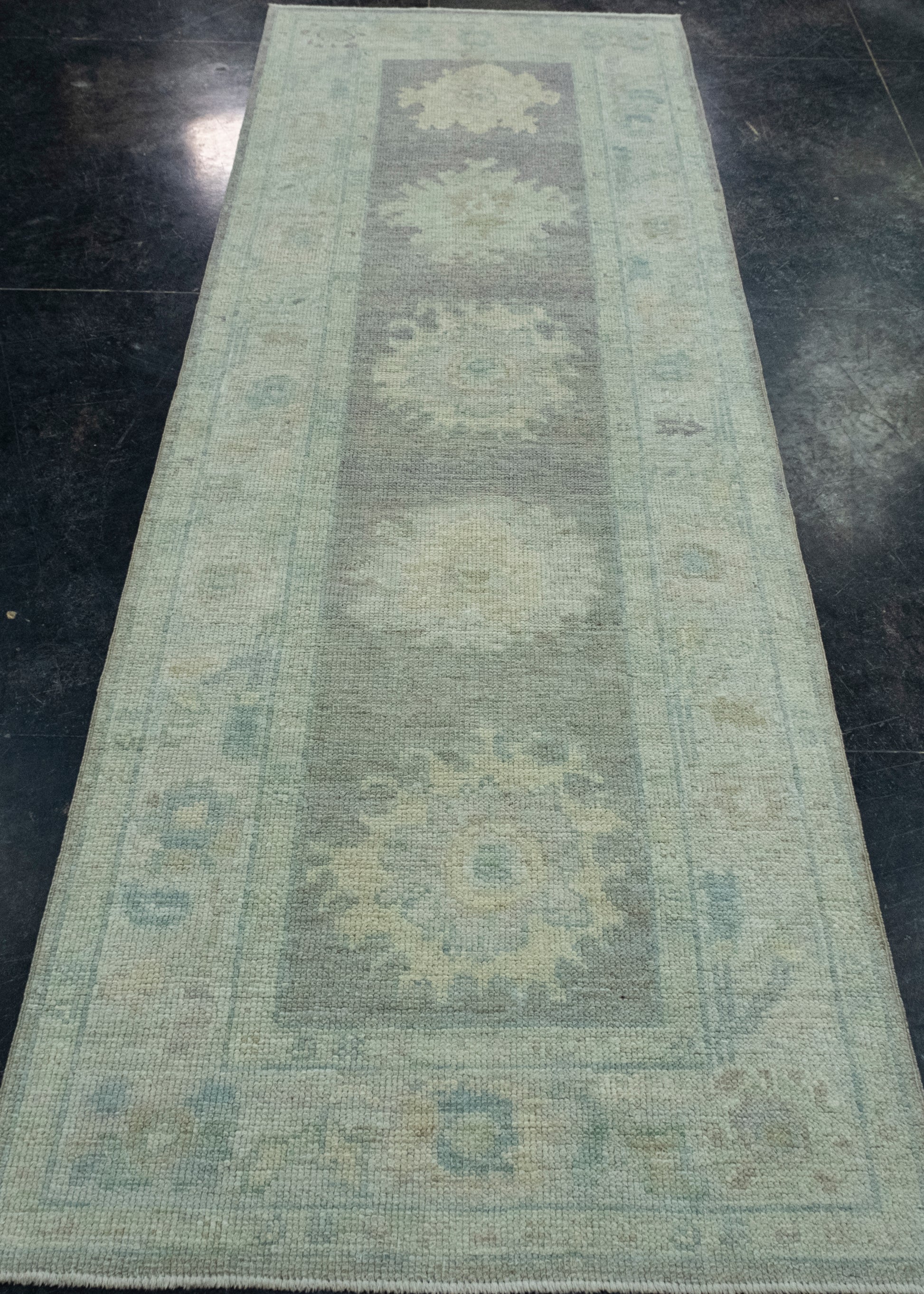 Turkish Oushak Runner Rug 2'10" x 8'7" #17452