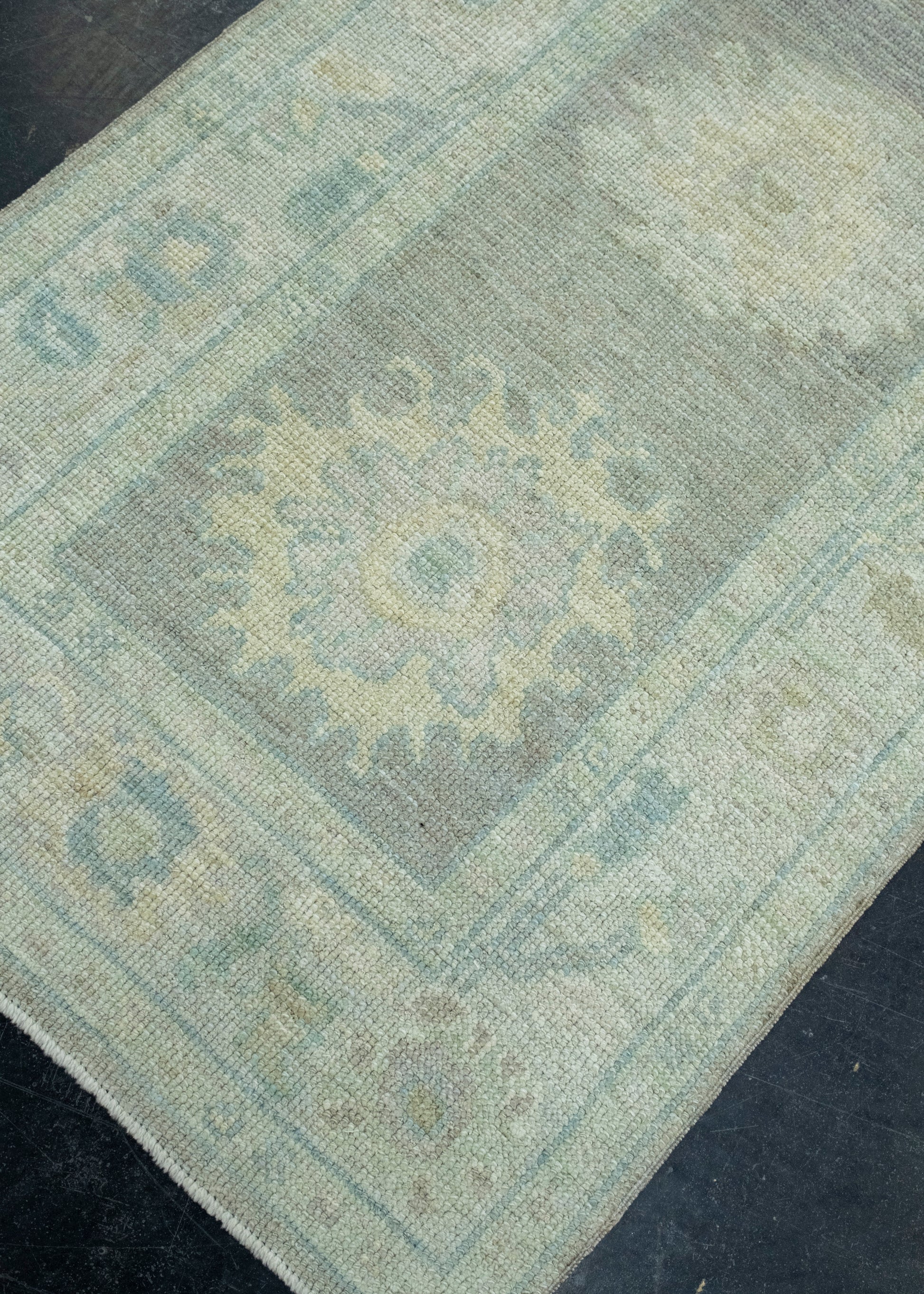 Turkish Oushak Runner Rug 2'10" x 8'7" #17452