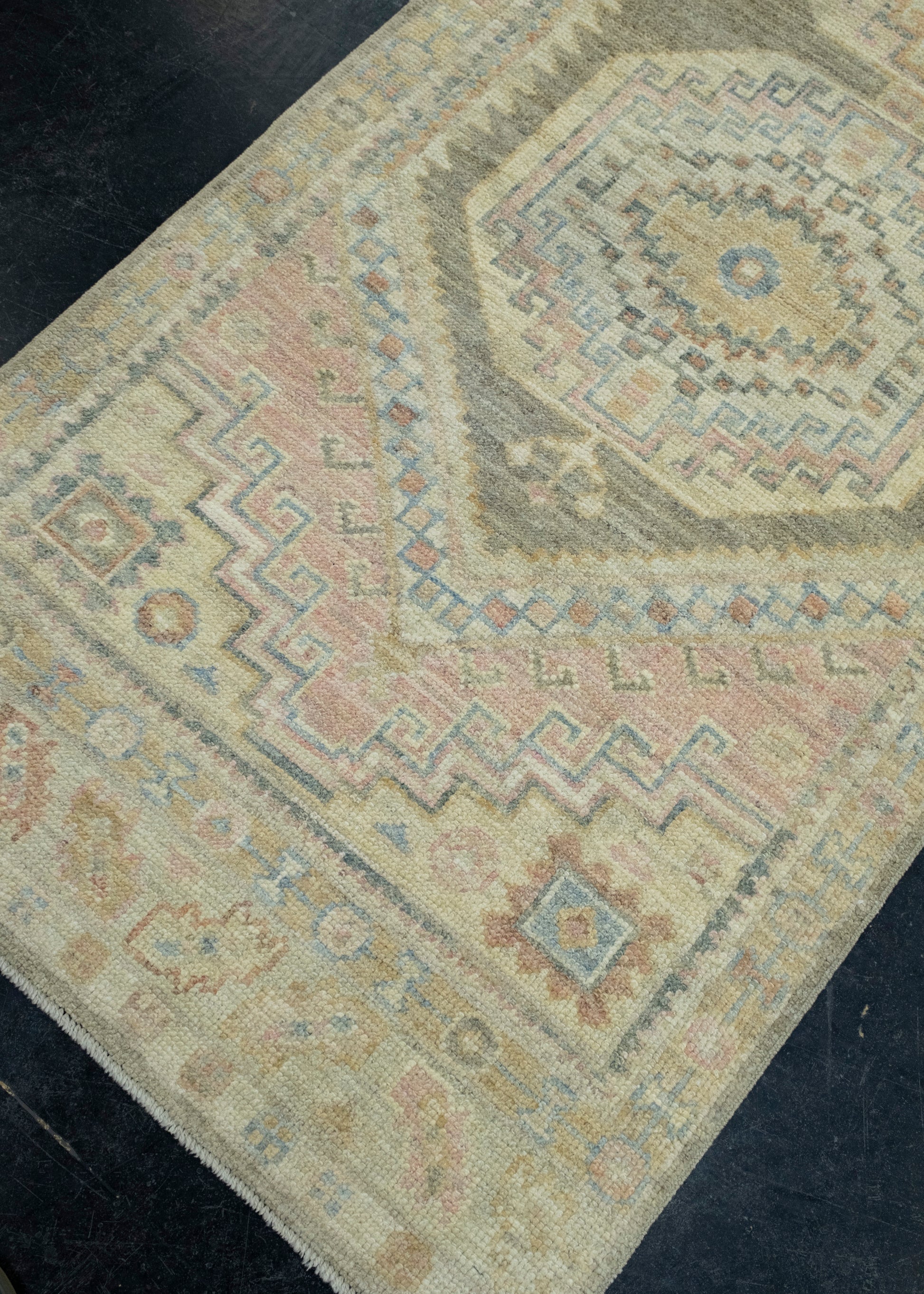 Turkish Oushak Runner Rug 2'11" x 10' #17237