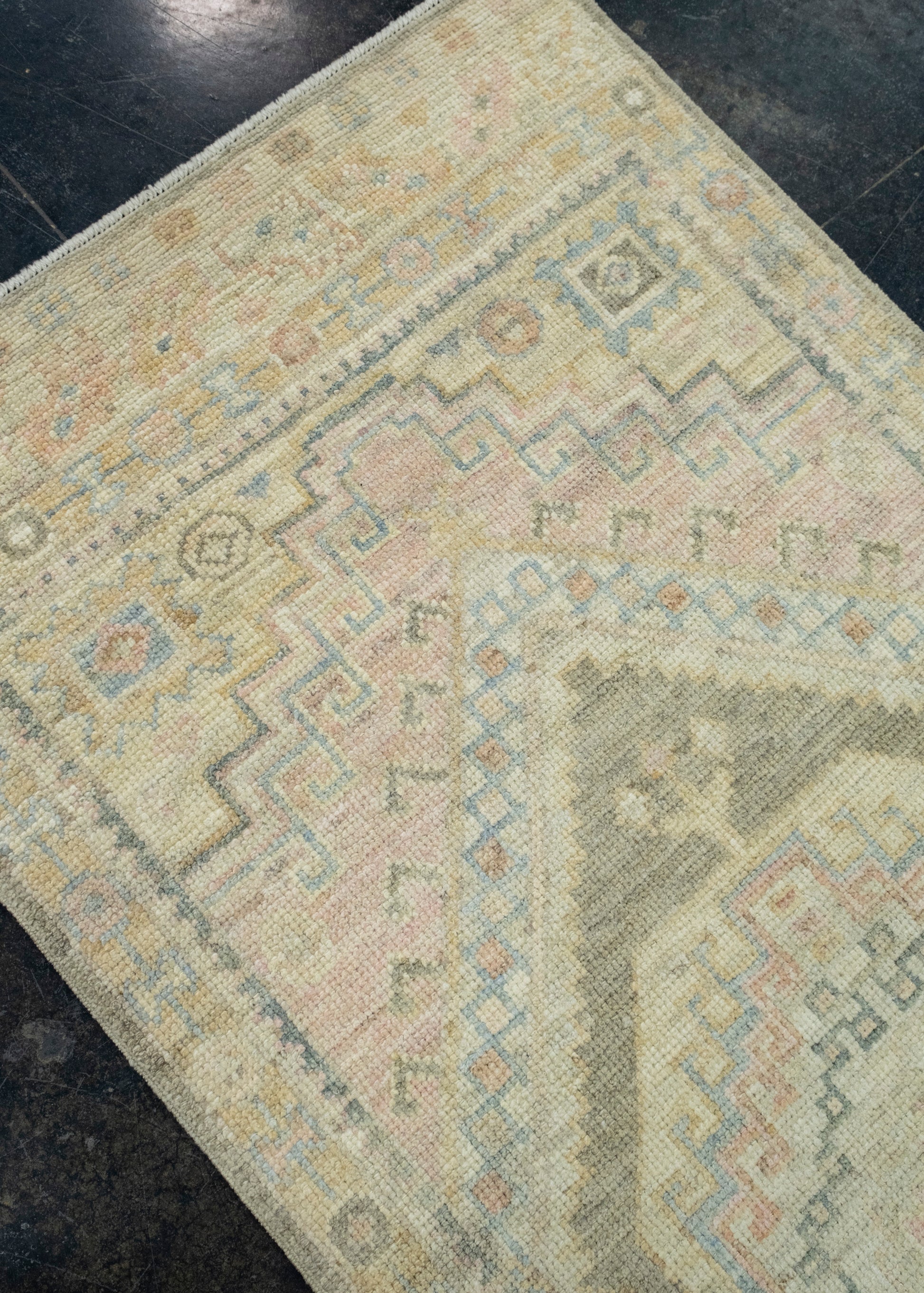Turkish Oushak Runner Rug 2'11" x 10' #17237