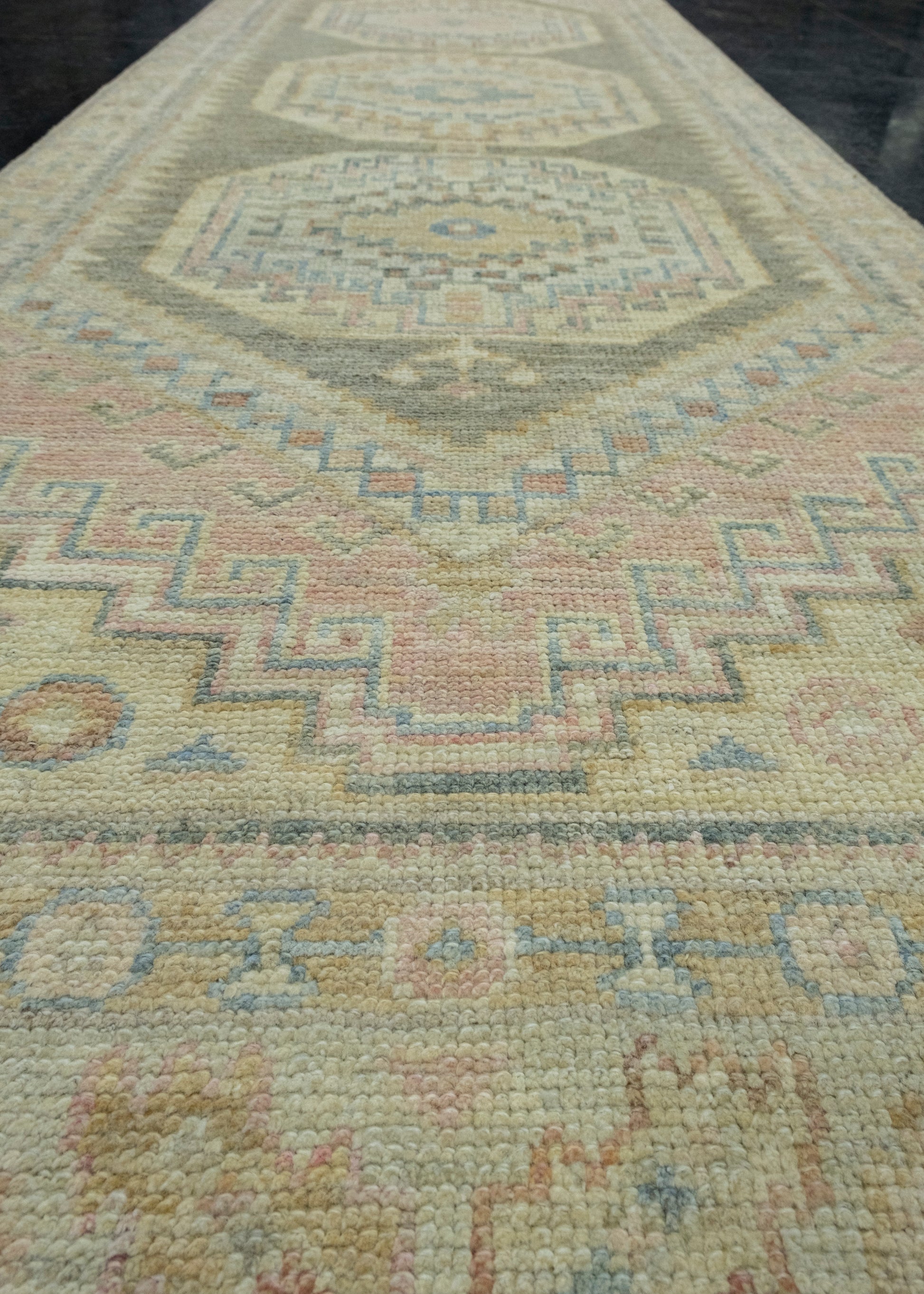 Turkish Oushak Runner Rug 2'11" x 10' #17237