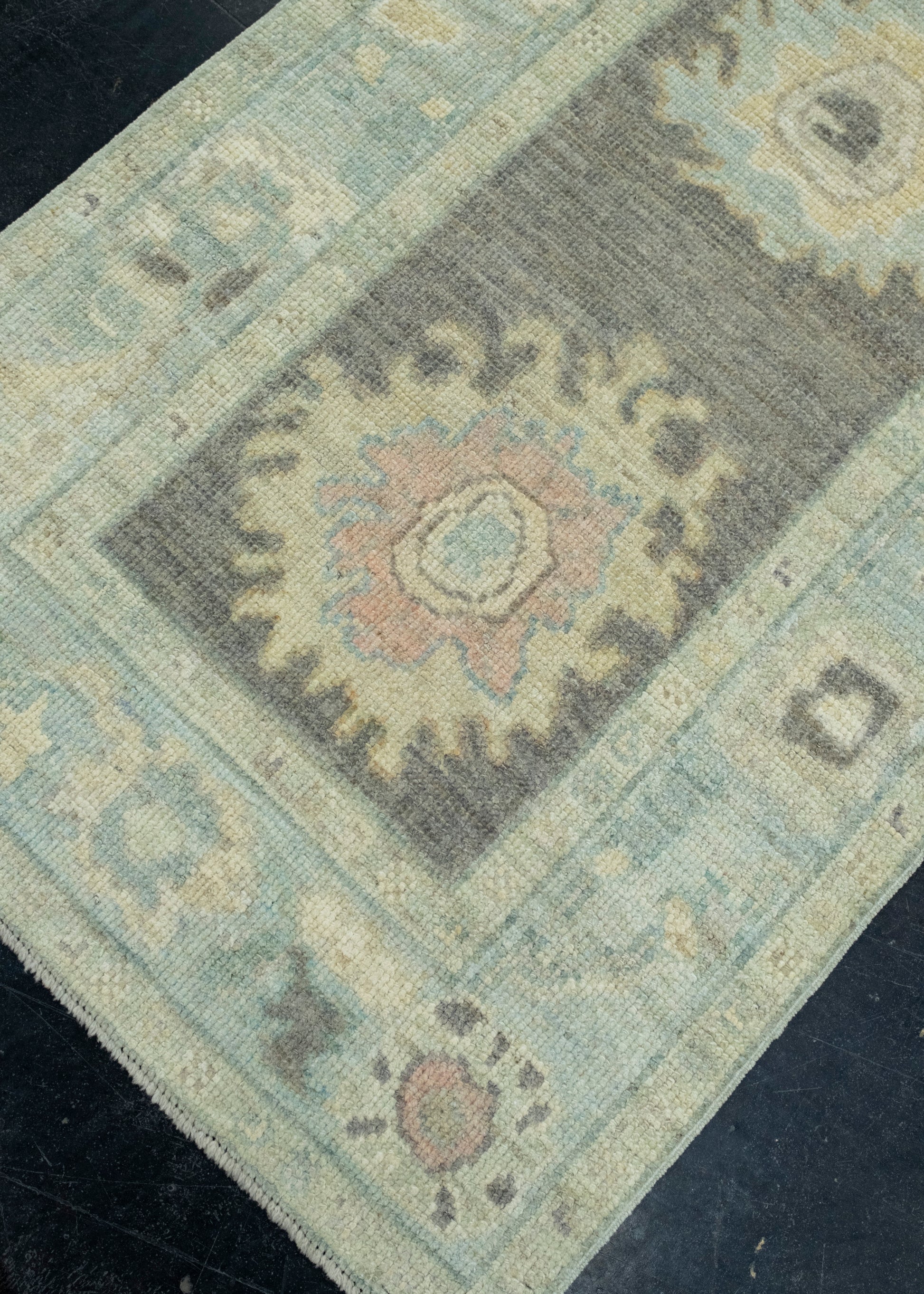 Turkish Oushak Runner Rug 2'9" x 8'7" #17369