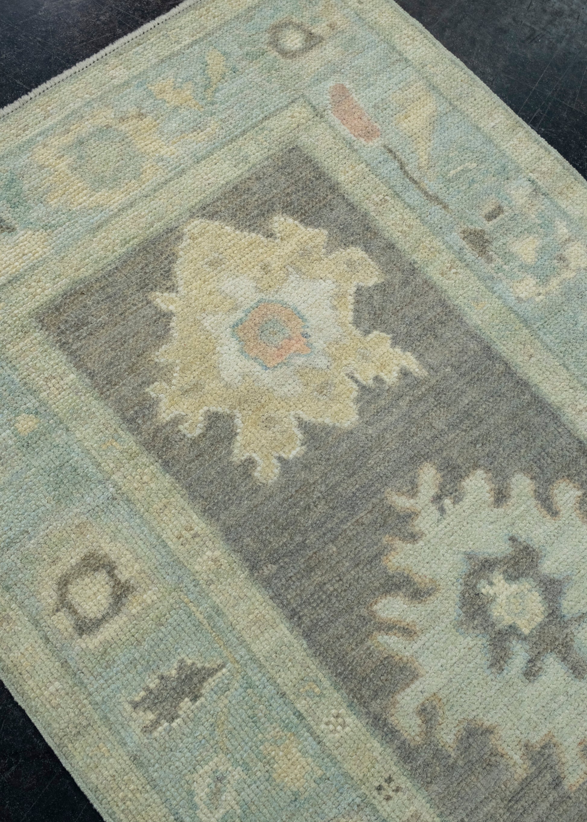 Turkish Oushak Runner Rug 2'9" x 8'7" #17369