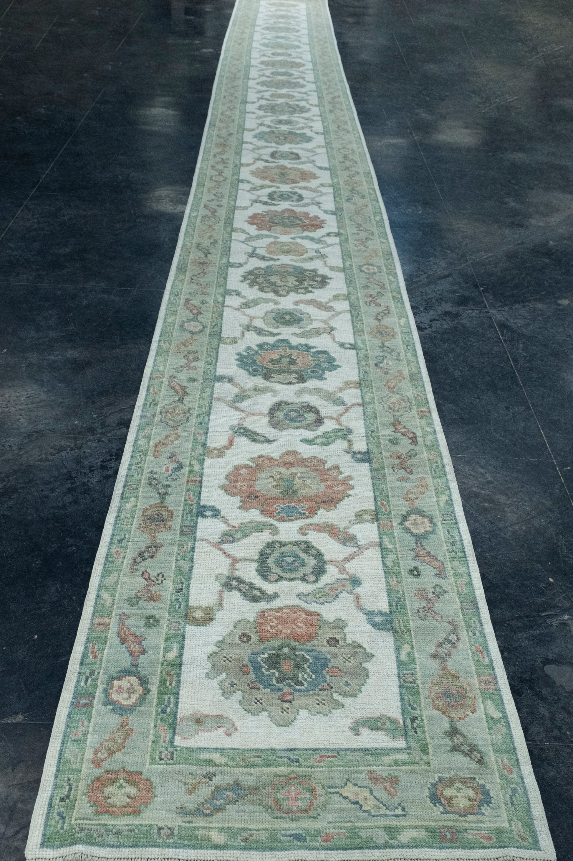 Turkish Oushak Runner Rug 2'10" x 29'1" #17557