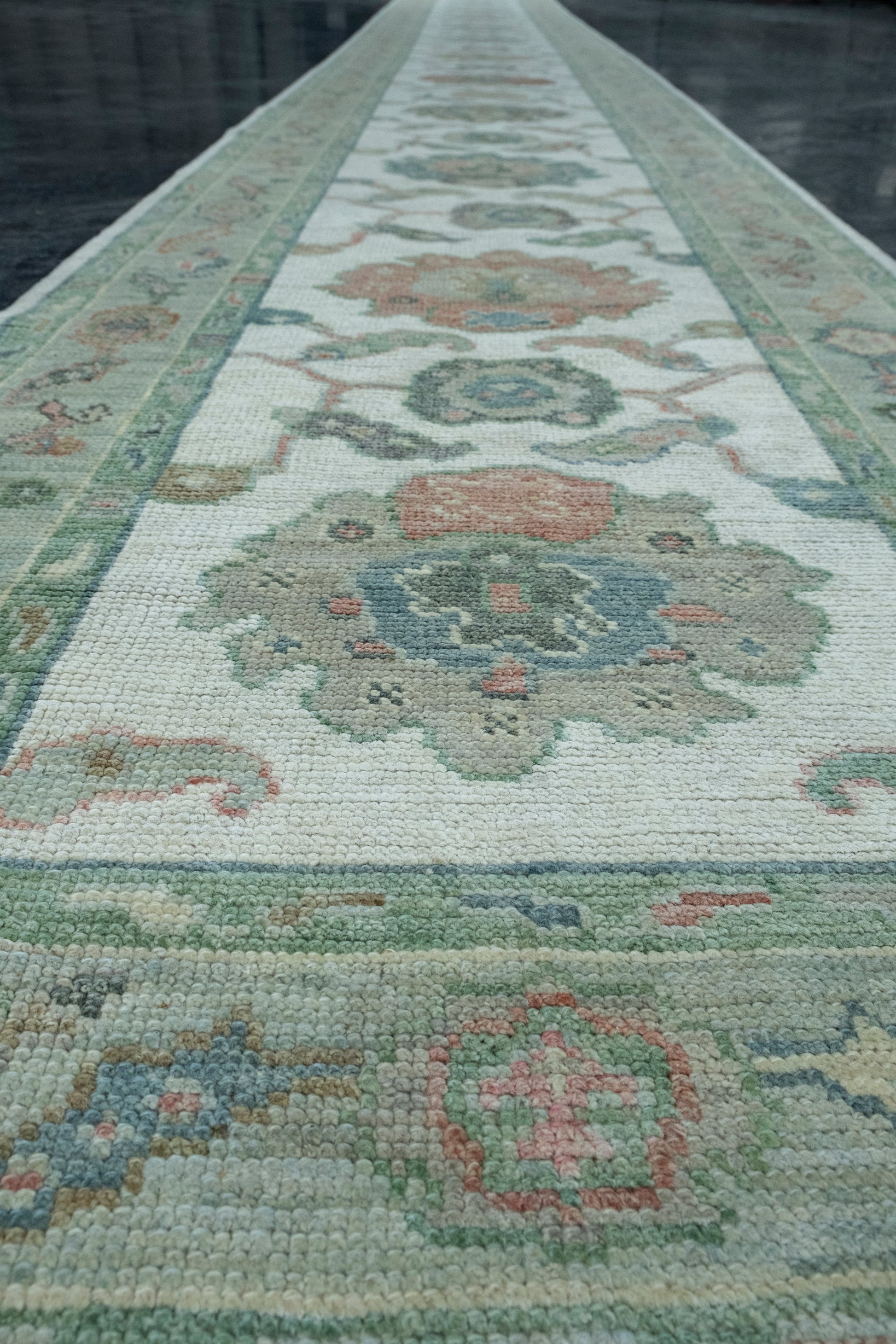 Turkish Oushak Runner Rug 2'10" x 29'1" #17557