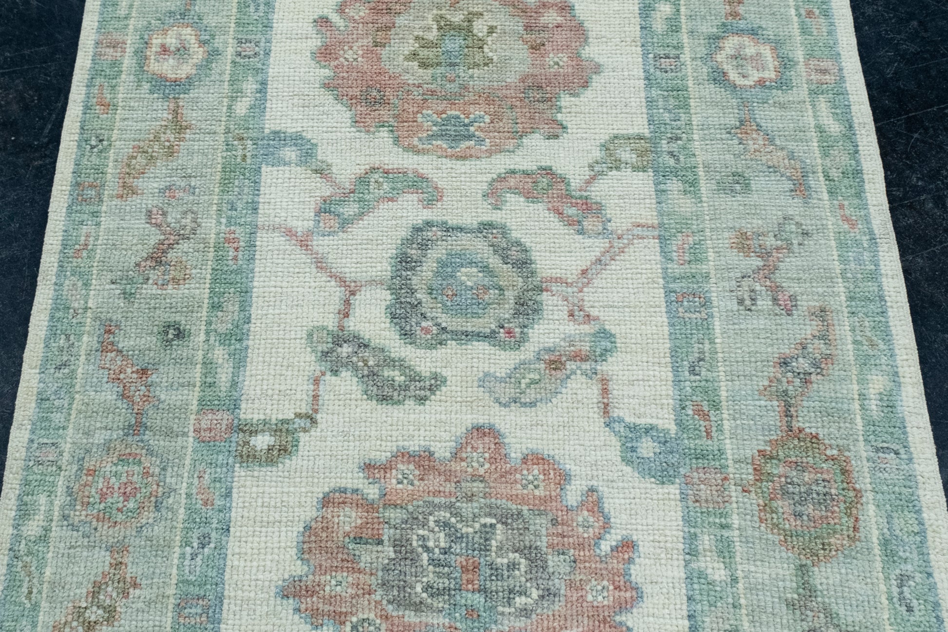 Turkish Oushak Runner Rug 2'10" x 22'7" #17406