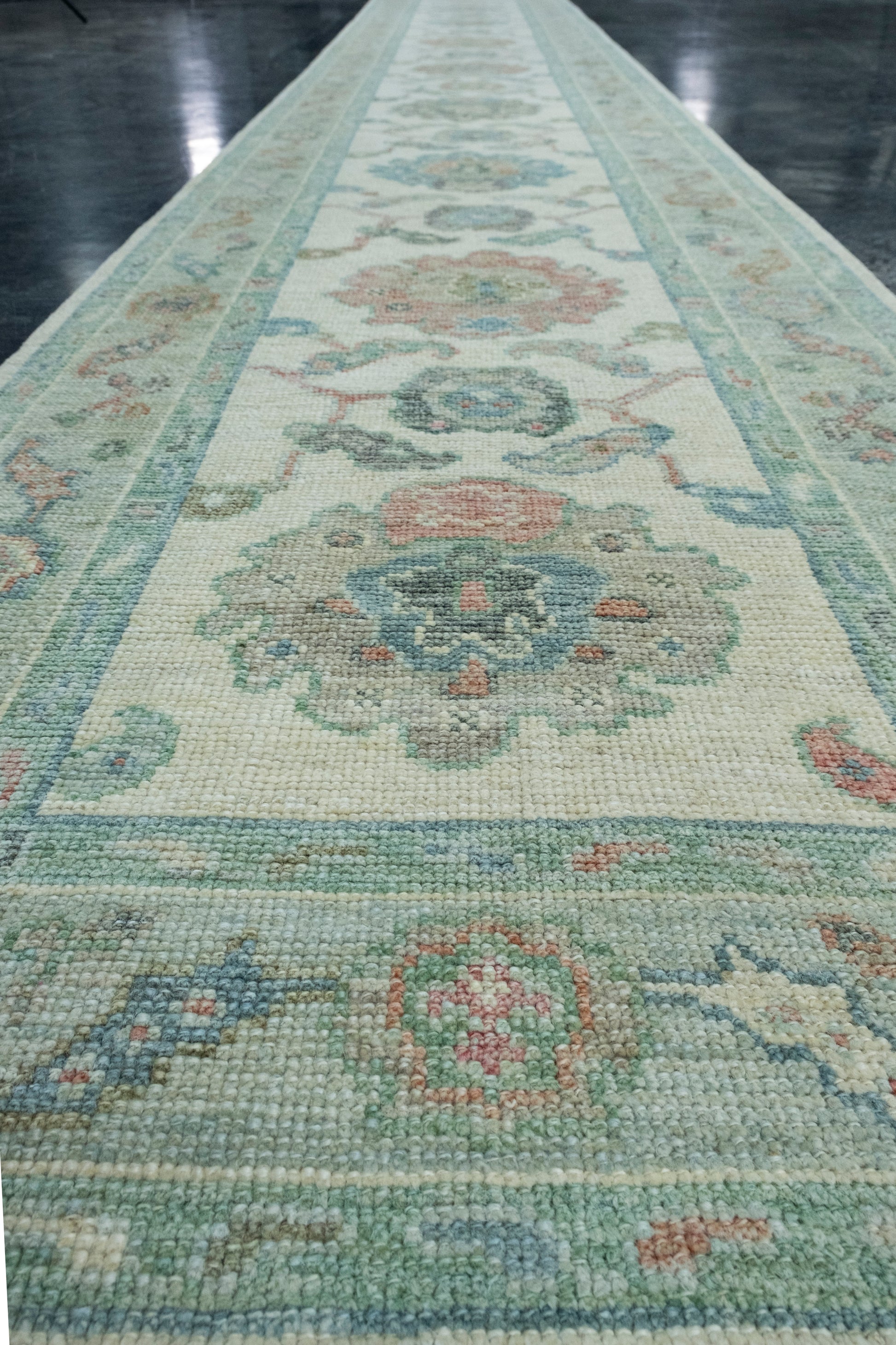 Turkish Oushak Runner Rug 2'10" x 22'7" #17406