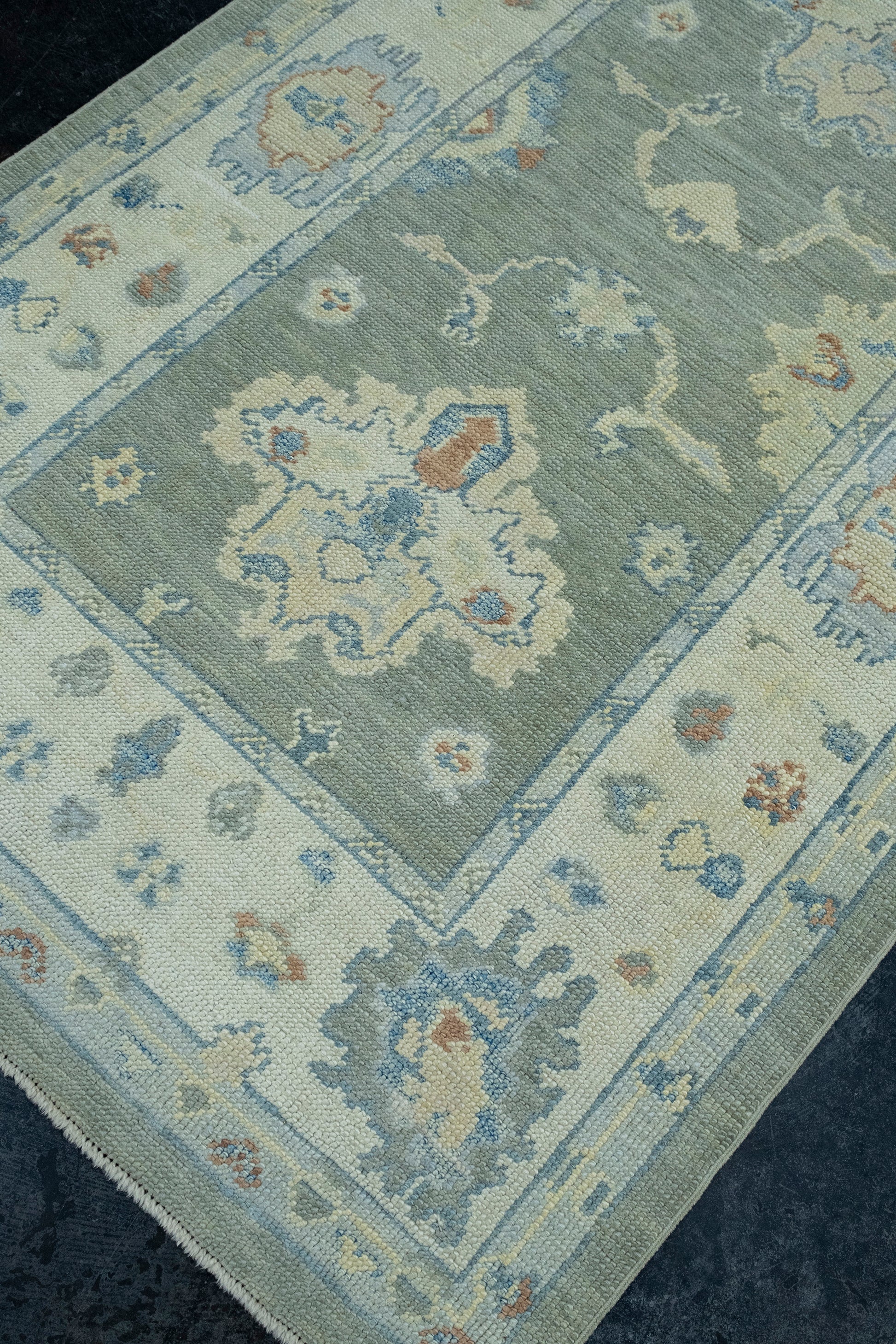 Turkish Oushak Runner Rug 3'9" x 15'3" #17162