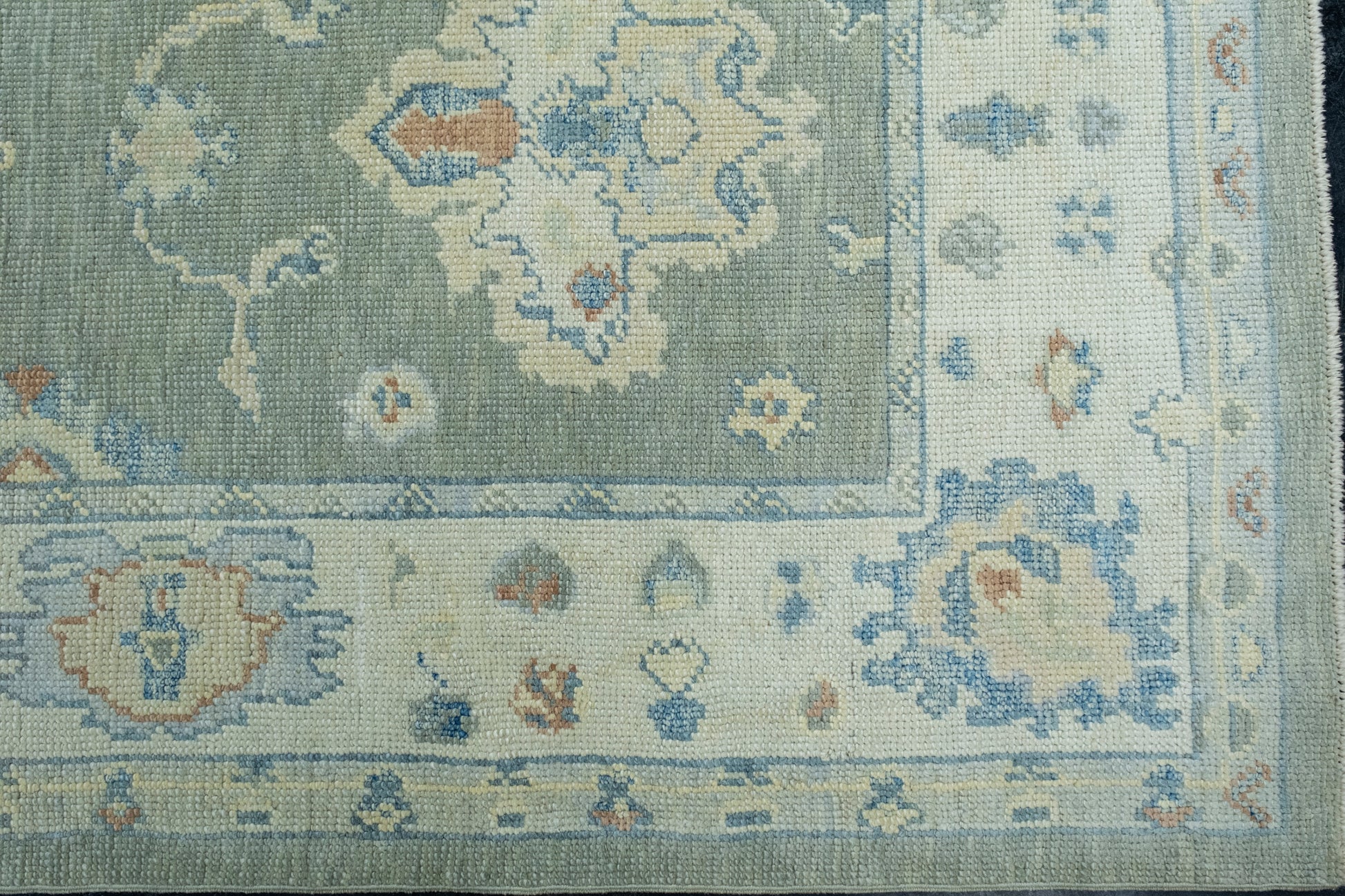 Turkish Oushak Runner Rug 3'9" x 15'3" #17162