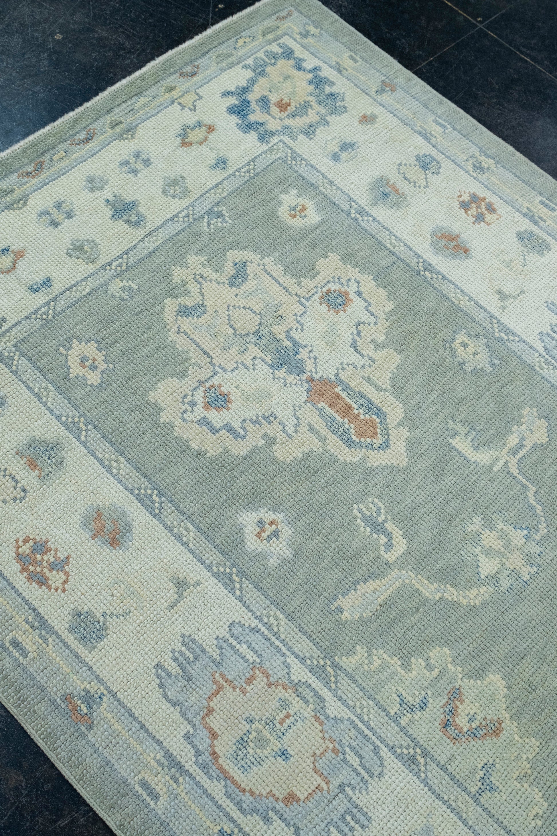 Turkish Oushak Runner Rug 3'9" x 15'3" #17162