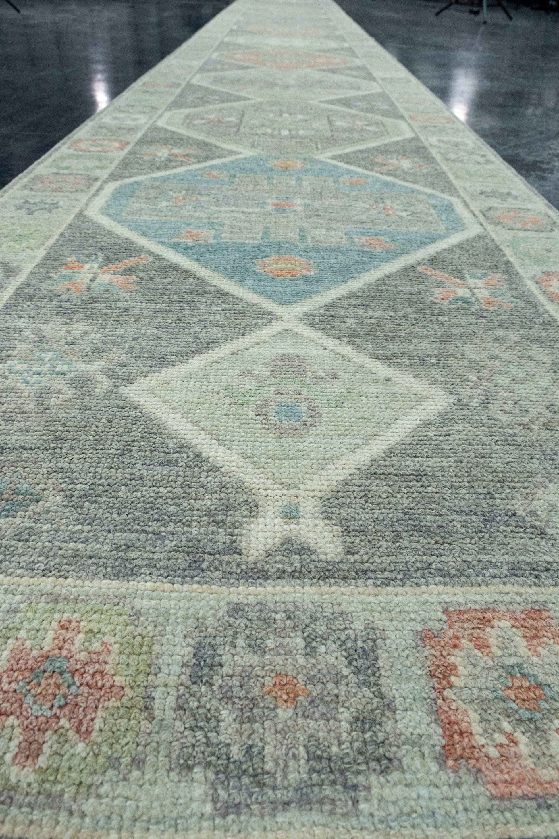 Turkish Oushak Runner Rug 2'10" x 23'7" #17527